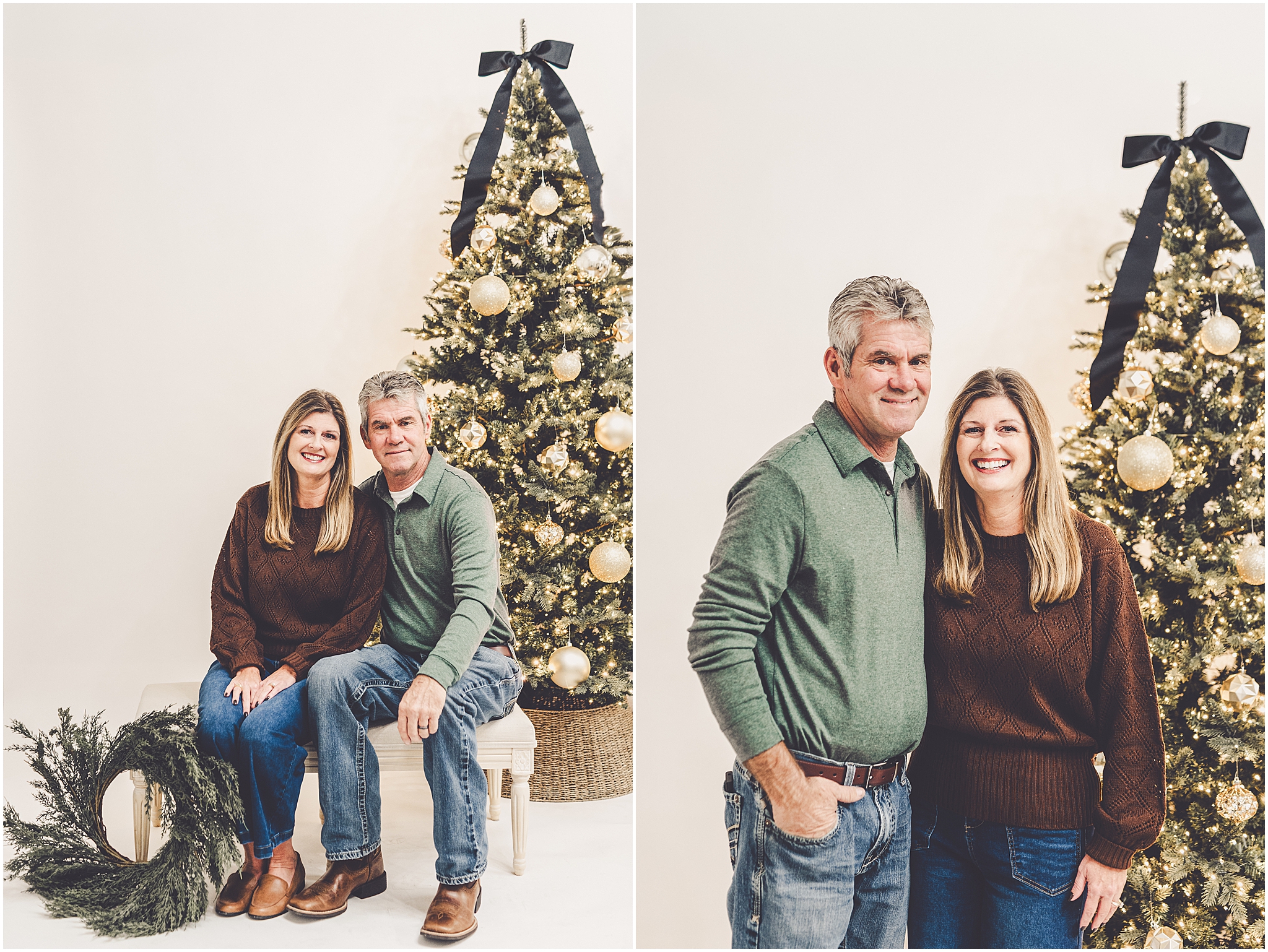 Holiday photoshoot inspiration from holiday mini sessions at JP STYLE CO. in Kentland, Indiana with Kara Evans Photographer.