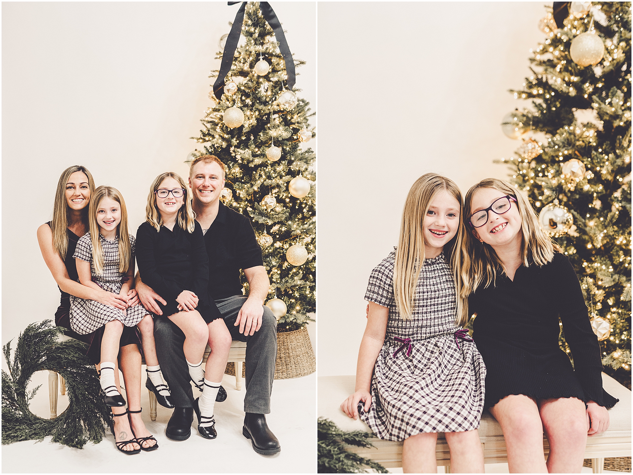 Holiday photoshoot inspiration from holiday mini sessions at JP STYLE CO. in Kentland, Indiana with Kara Evans Photographer.