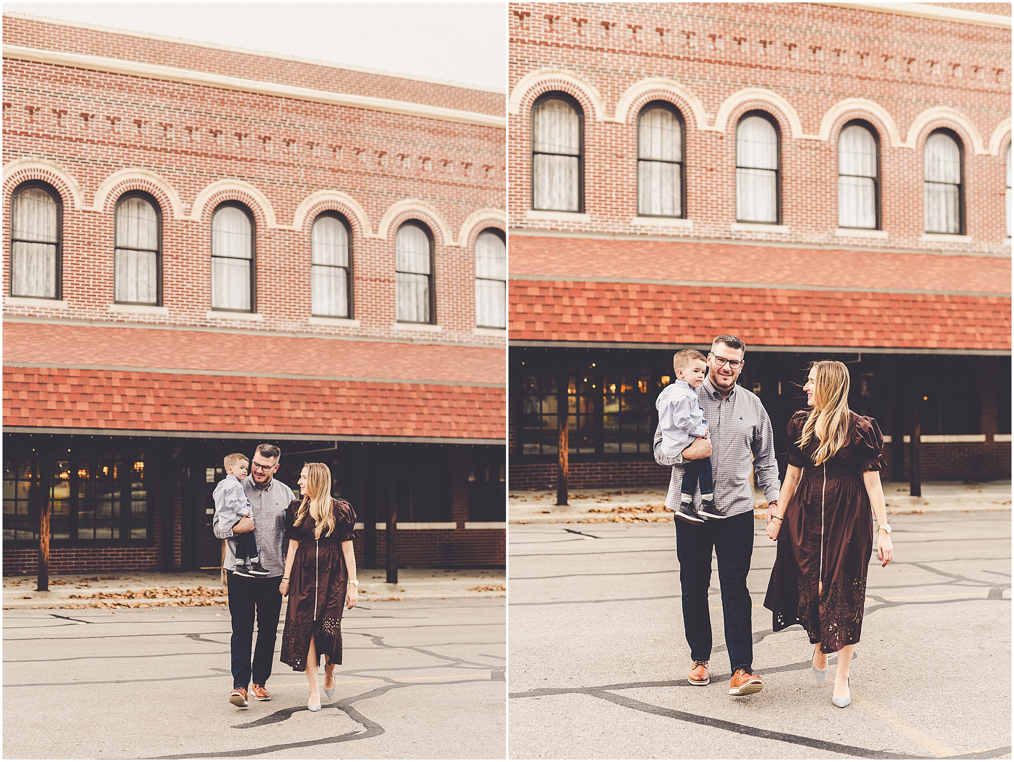 Fall family photos taken in Kentland, Indiana with Central Illinois family photographer Kara Evans Photographer. 