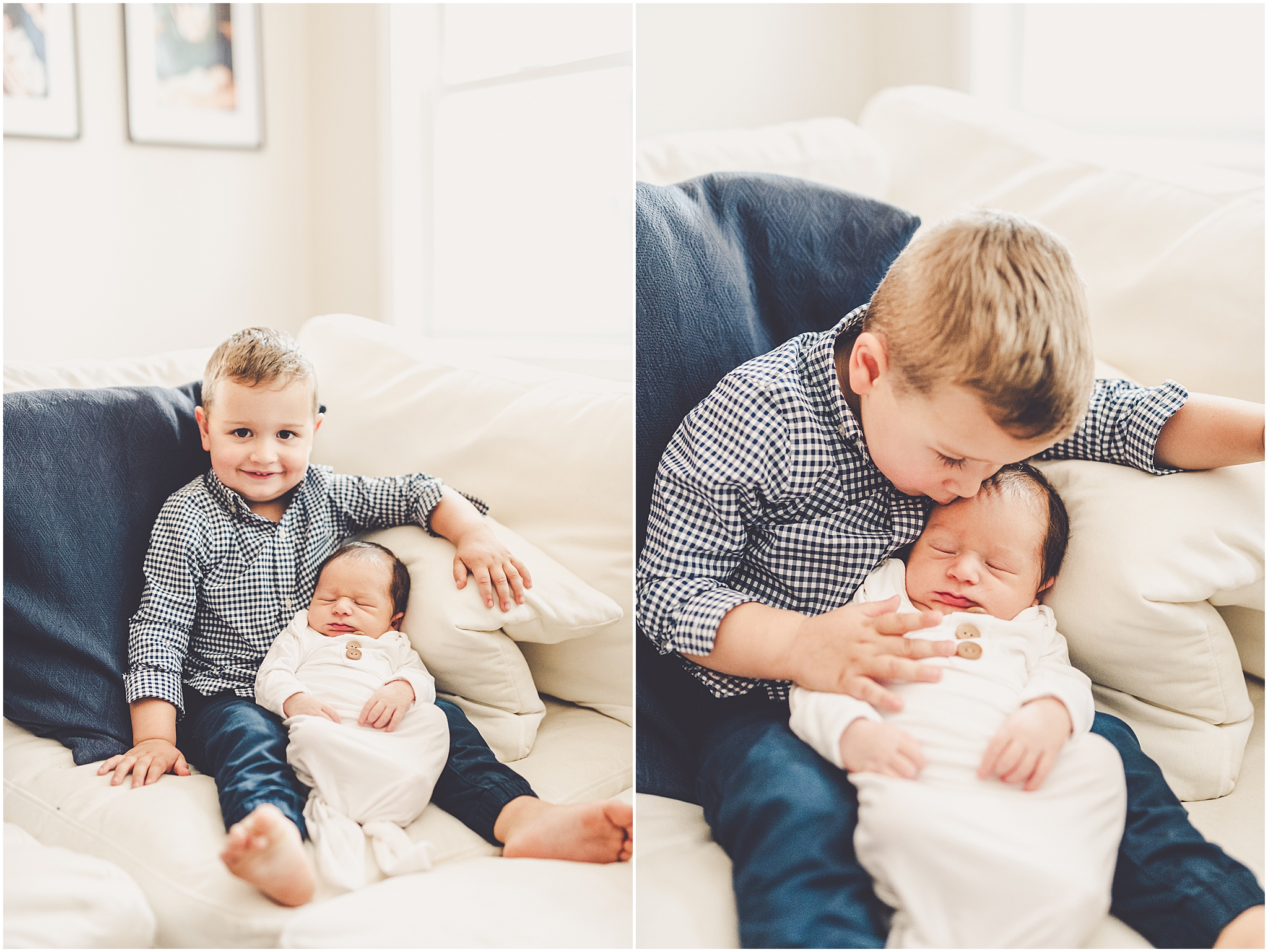 Lifestyle newborn photos in Chicagoland with Kankakee County family and newborn photographer Kara Evans Photographer.