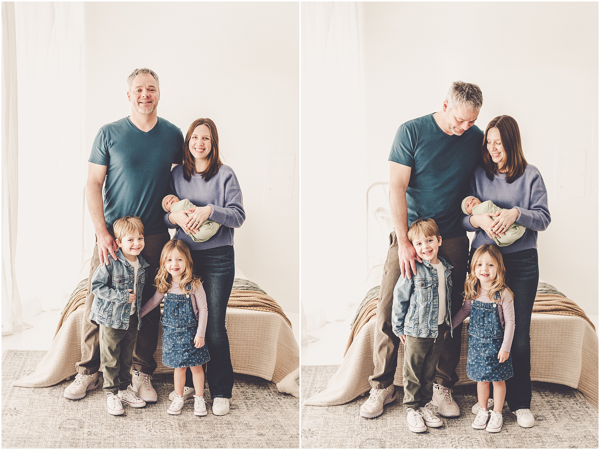 Kankakee studio newborn photography at Studio 388 in Kankakee, Illinois with Kankakee family photographer Kara Evans Photographer.