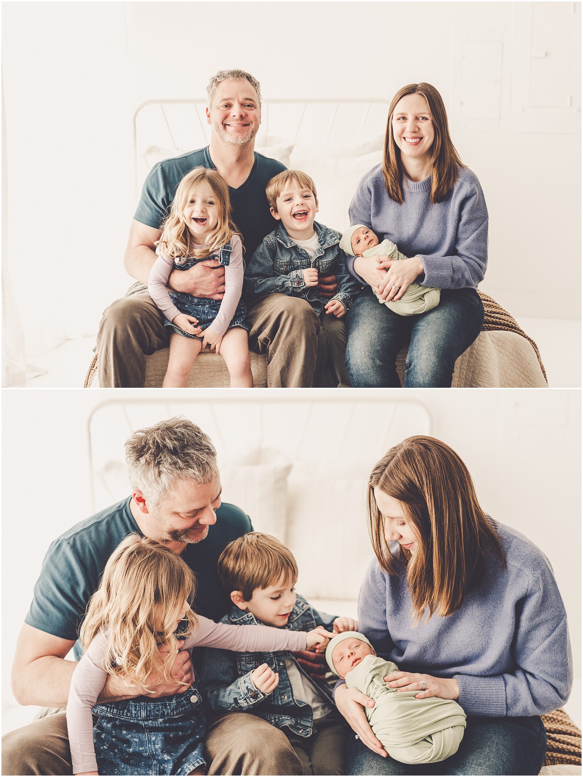 Kankakee studio newborn photography at Studio 388 in Kankakee, Illinois with Kankakee family photographer Kara Evans Photographer.