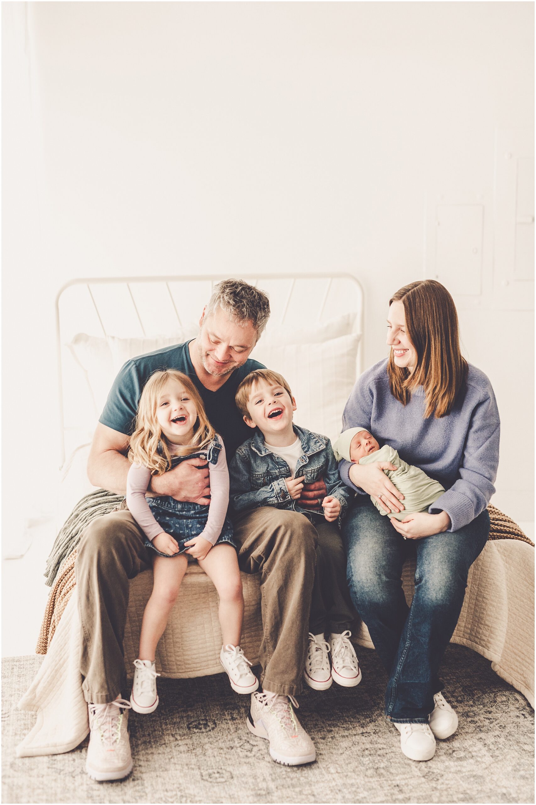 Kankakee studio newborn photography at Studio 388 in Kankakee, Illinois with Kankakee family photographer Kara Evans Photographer.