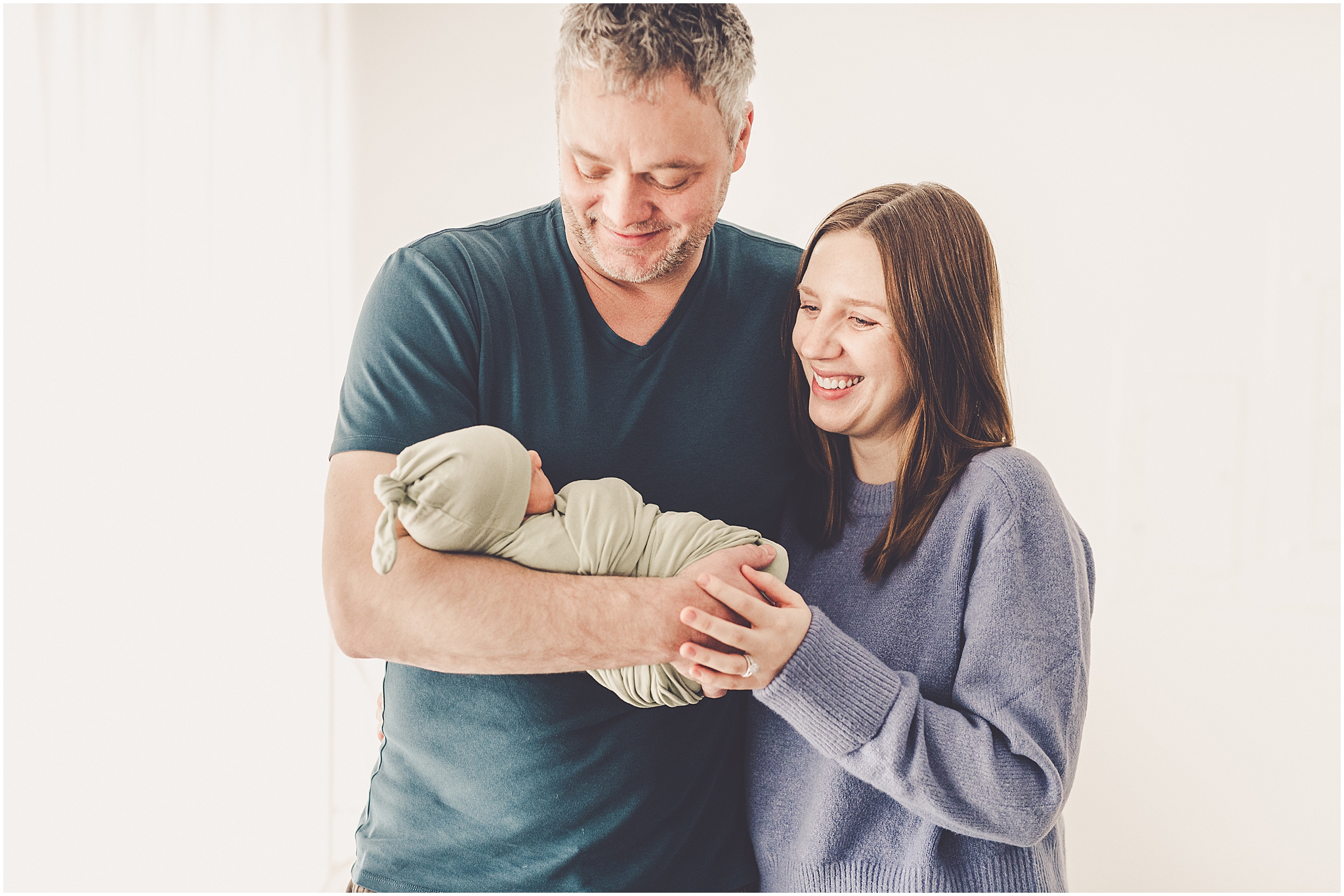 Kankakee studio newborn photography at Studio 388 in Kankakee, Illinois with Kankakee family photographer Kara Evans Photographer.