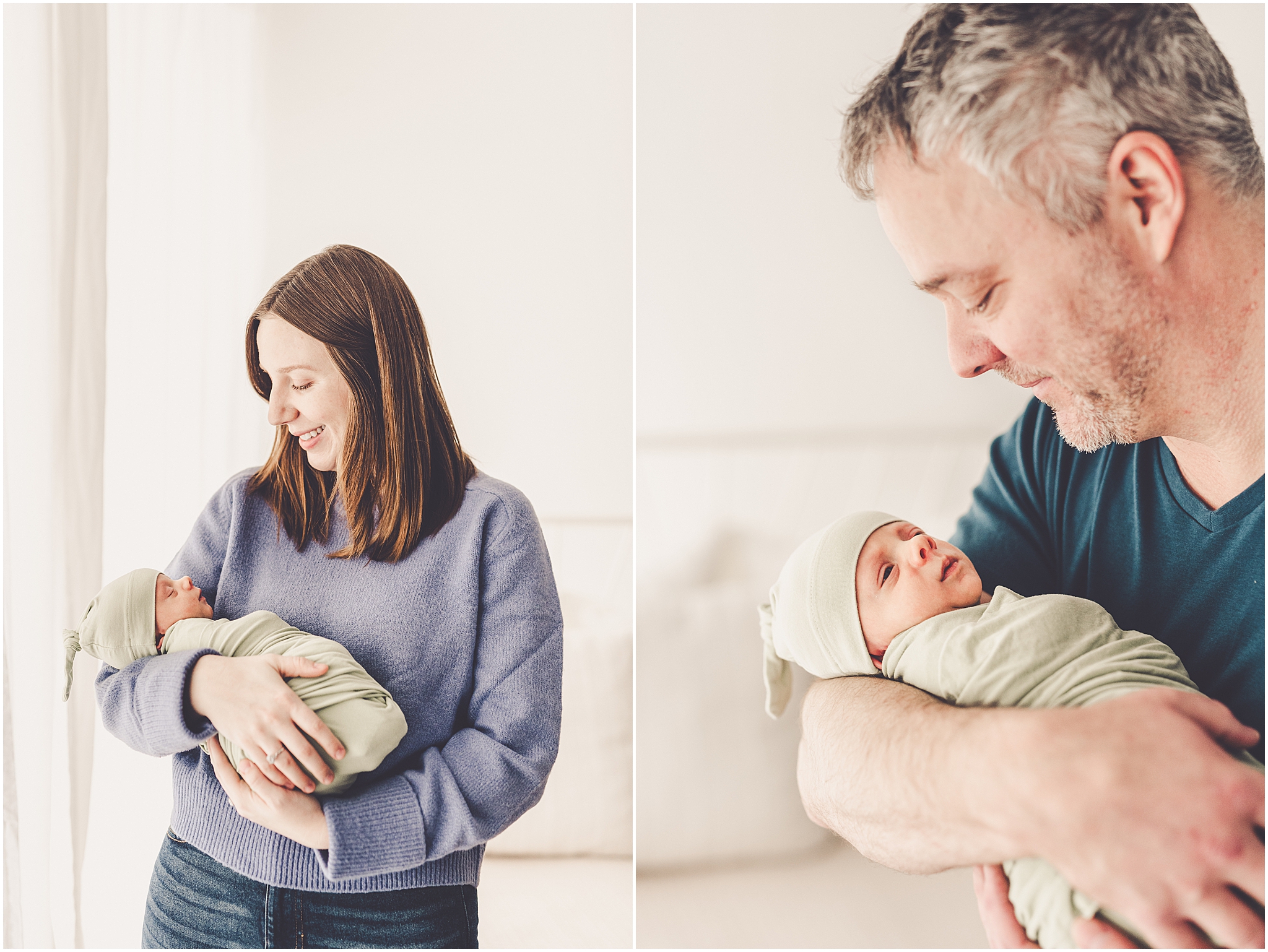 Kankakee studio newborn photography at Studio 388 in Kankakee, Illinois with Kankakee family photographer Kara Evans Photographer.