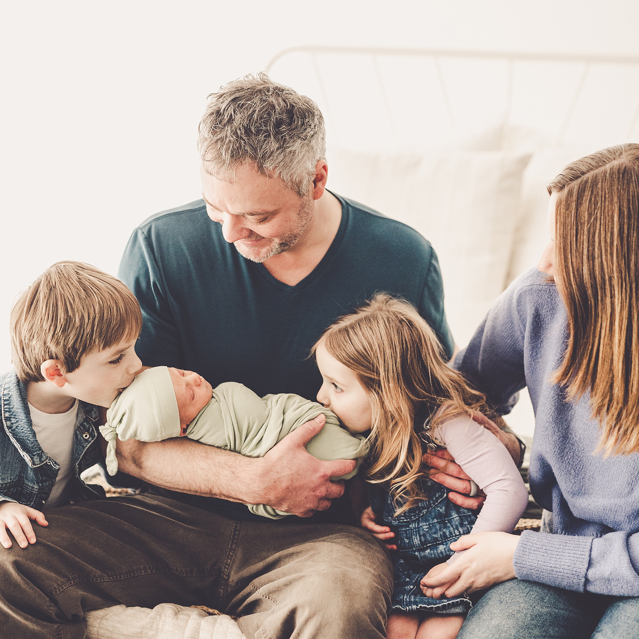Kankakee studio newborn photography at Studio 388 in Kankakee, Illinois with Kankakee family photographer Kara Evans Photographer.