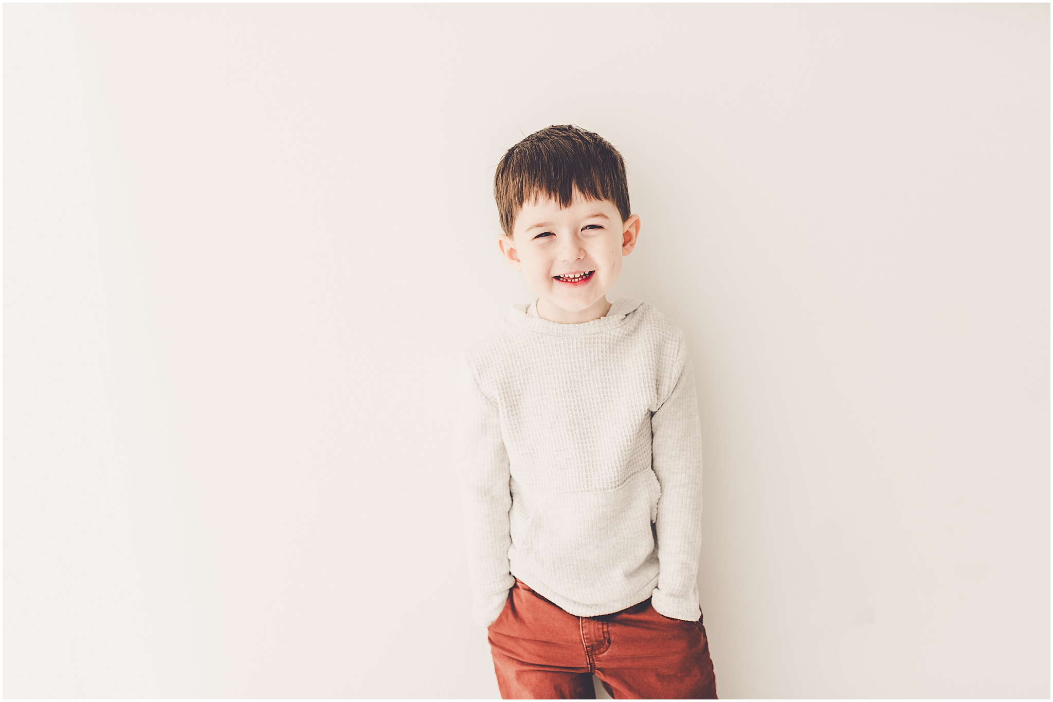 Studio milestone photos at Studio 388 in Kankakee, Illinois by Kankakee family photographer Kara Evans Photographer.