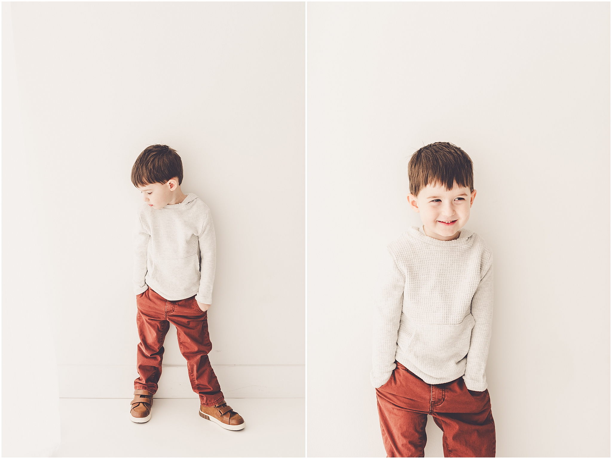 Studio milestone photos at Studio 388 in Kankakee, Illinois by Kankakee family photographer Kara Evans Photographer.