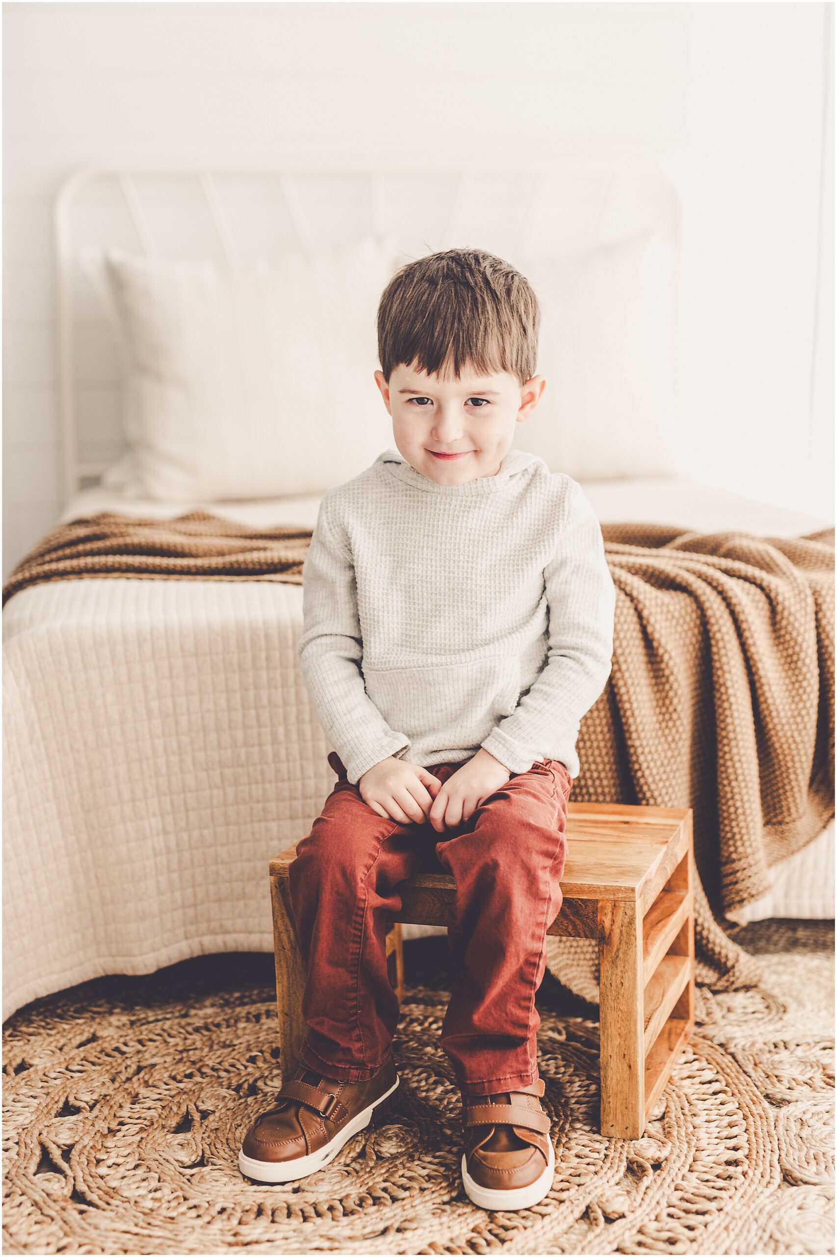 Studio milestone photos at Studio 388 in Kankakee, Illinois by Kankakee family photographer Kara Evans Photographer.