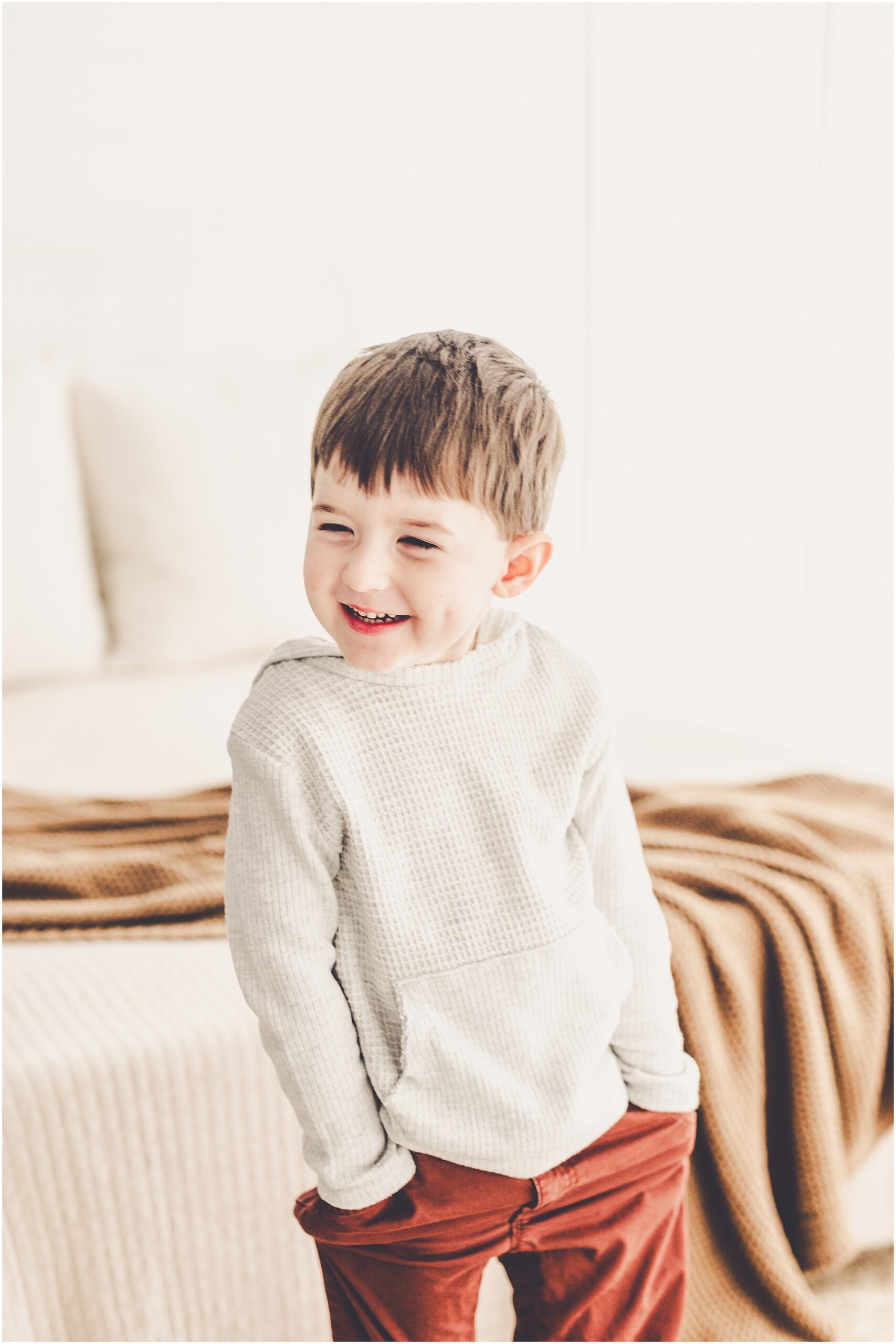 Studio milestone photos at Studio 388 in Kankakee, Illinois by Kankakee family photographer Kara Evans Photographer.