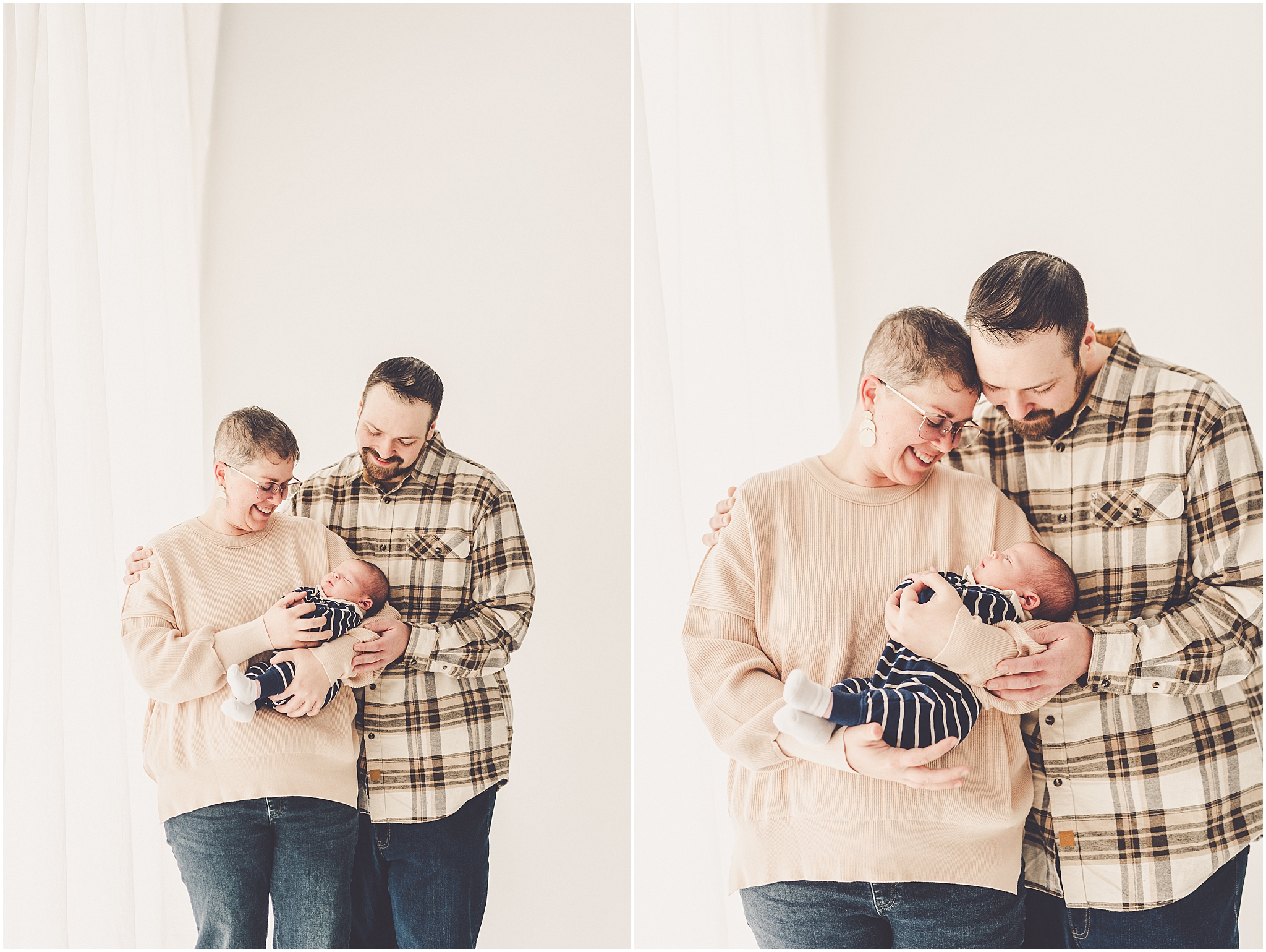 Kankakee newborn studio photos at Studio 388 in Kankakee with Kankakee family photographer Kara Evans Photographer.