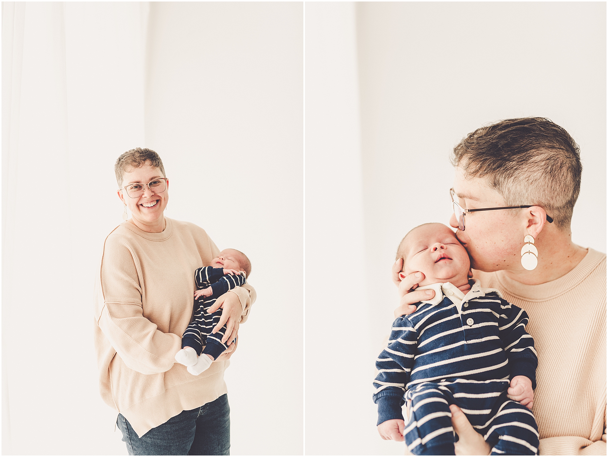 Kankakee newborn studio photos at Studio 388 in Kankakee with Kankakee family photographer Kara Evans Photographer.