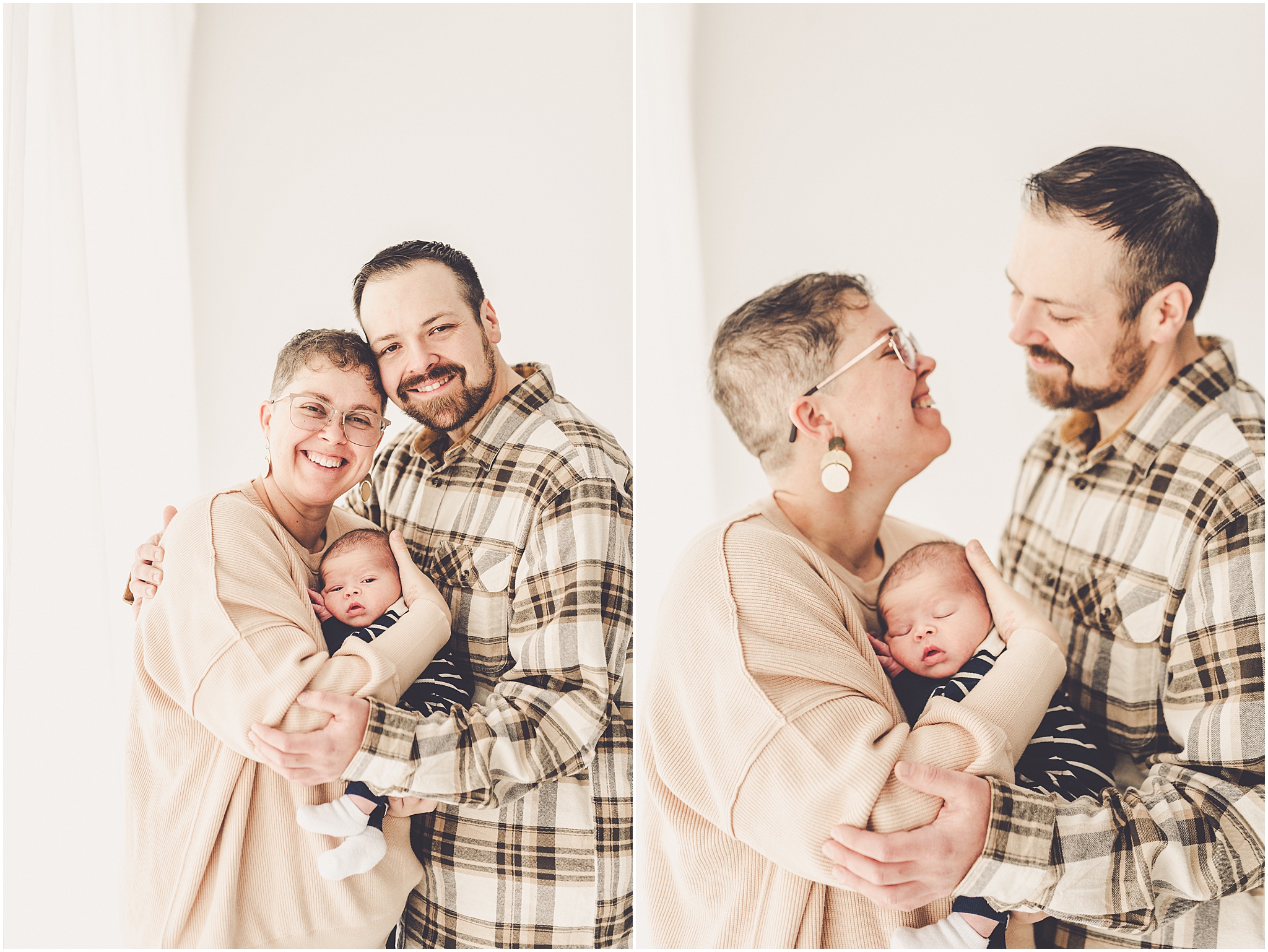 Kankakee newborn studio photos at Studio 388 in Kankakee with Kankakee family photographer Kara Evans Photographer.