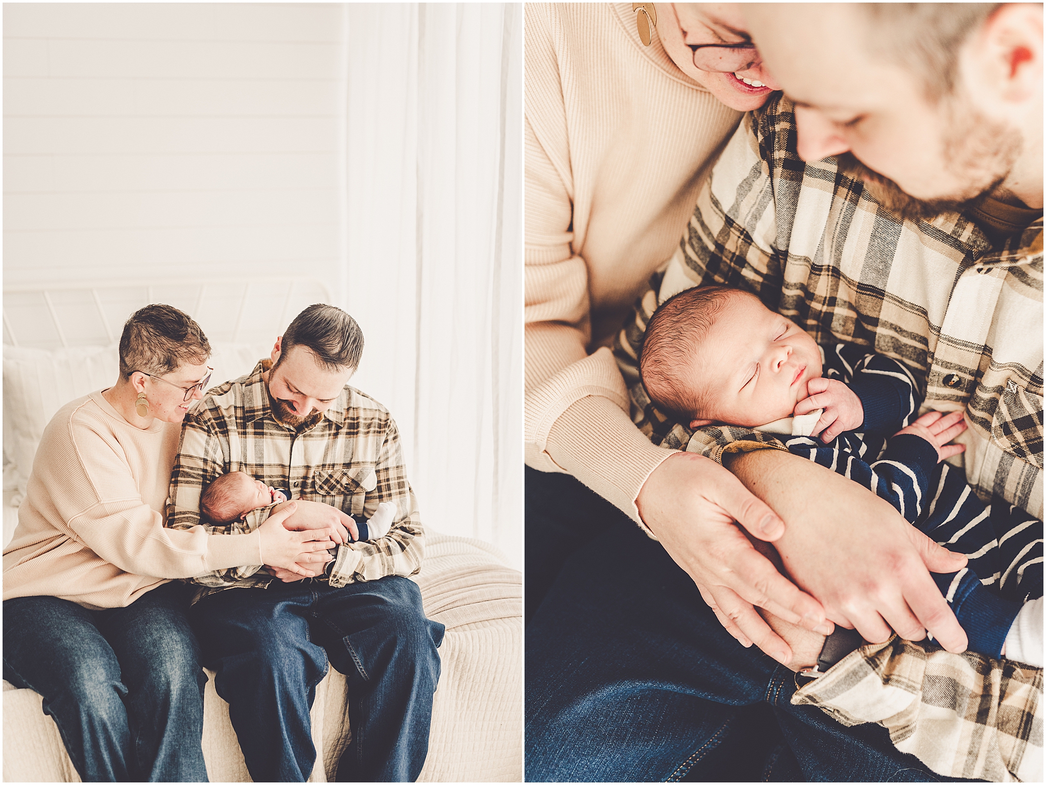 Kankakee newborn studio photos at Studio 388 in Kankakee with Kankakee family photographer Kara Evans Photographer.