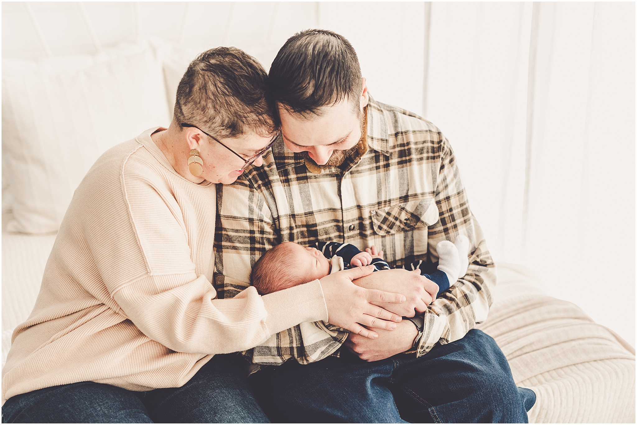 Kankakee newborn studio photos at Studio 388 in Kankakee with Kankakee family photographer Kara Evans Photographer.