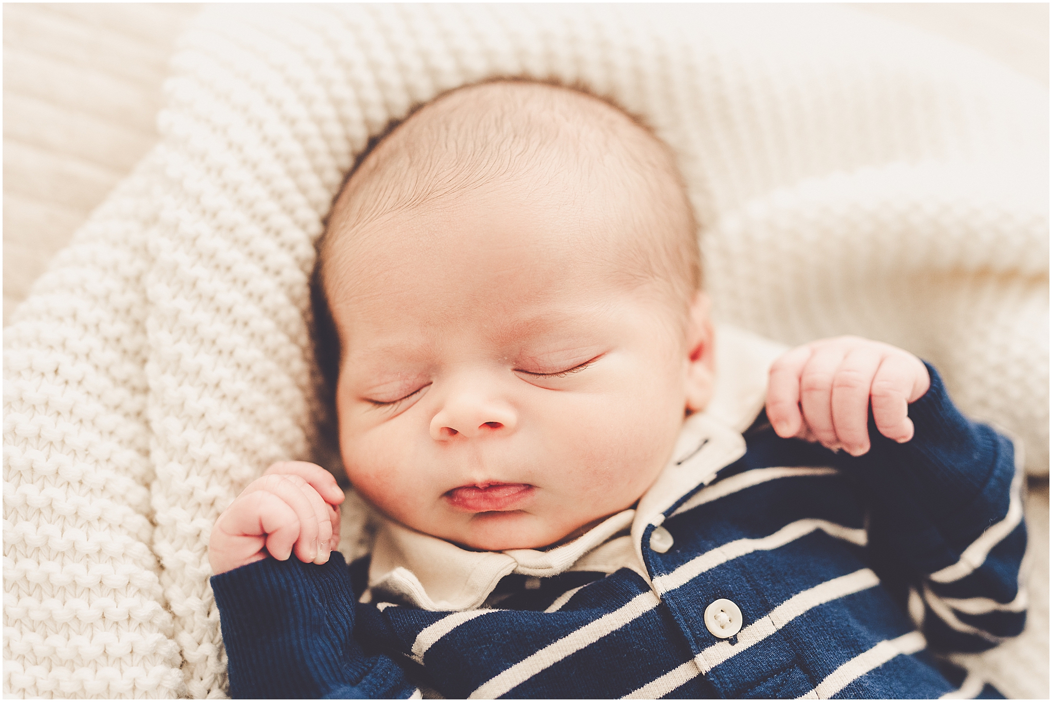 Kankakee newborn studio photos at Studio 388 in Kankakee with Kankakee family photographer Kara Evans Photographer.