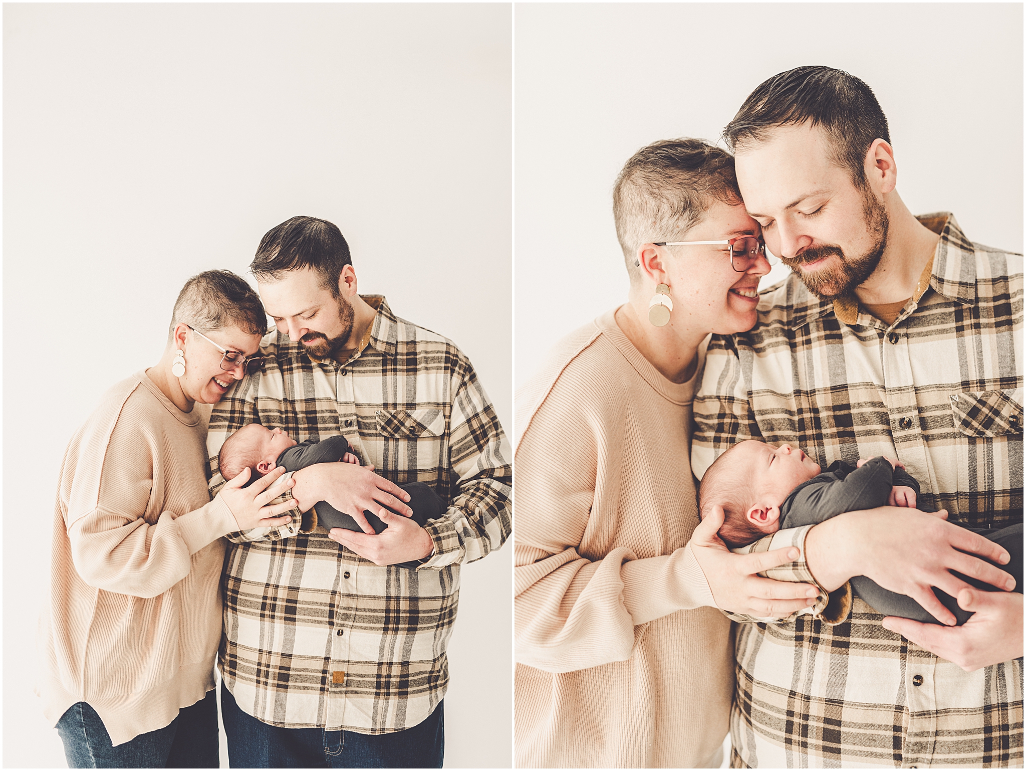 Kankakee newborn studio photos at Studio 388 in Kankakee with Kankakee family photographer Kara Evans Photographer.