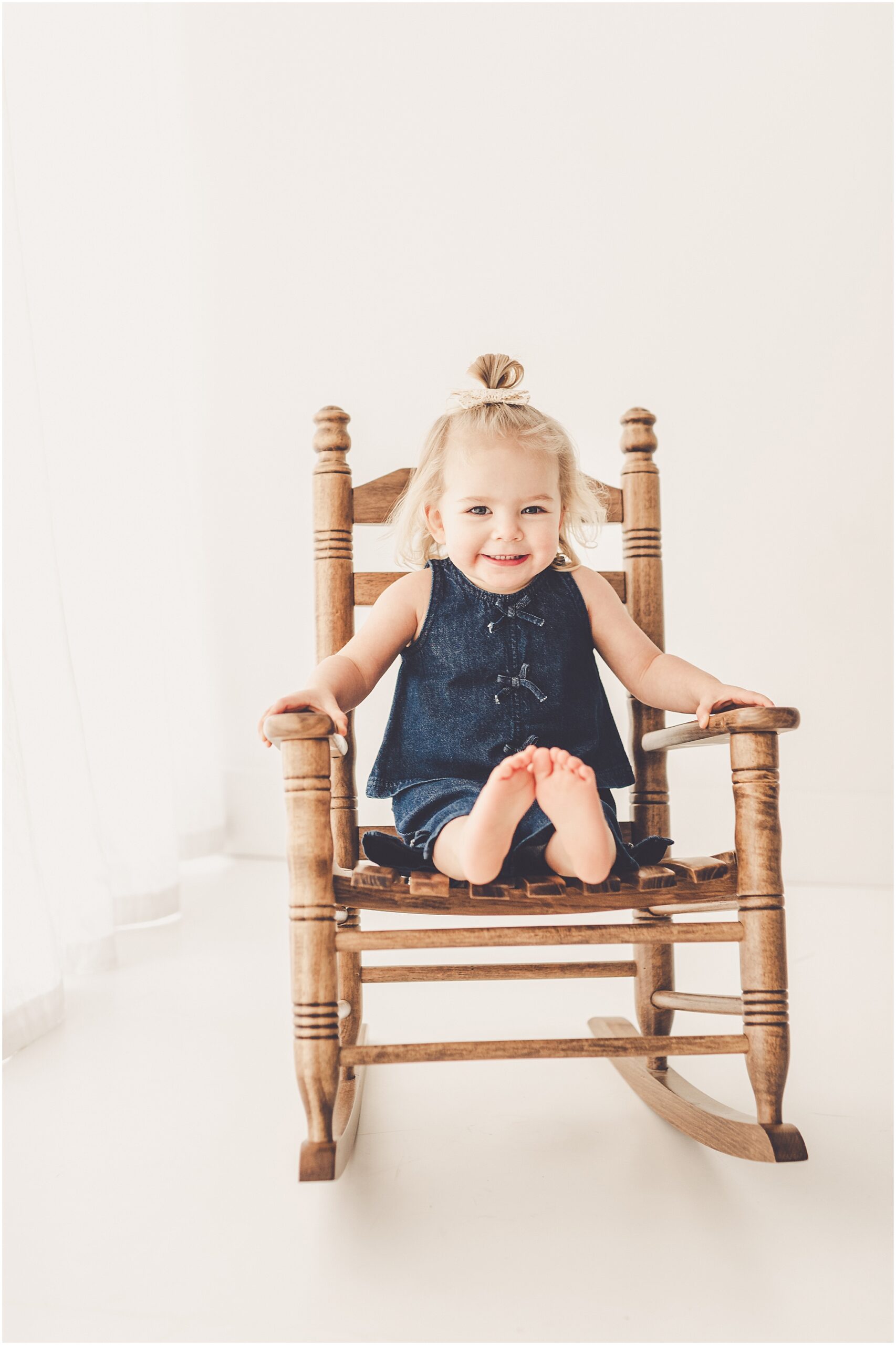 Studio two-year milestone photos at Studio 388 in Kankakee – Kara Evans Photographer is a Kankakee family and milestone photographer.