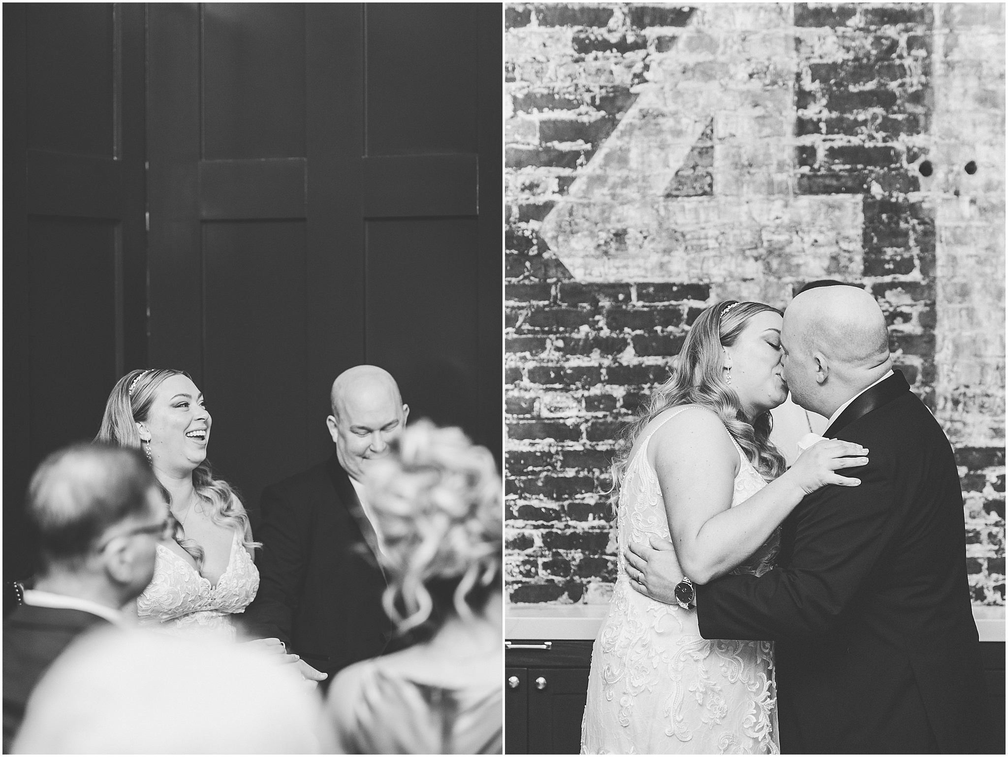 Erin and Vincent's spring wedding day at The Chicago Firehouse Restaurant in Chicago photographed by Kara Evans Photographer.