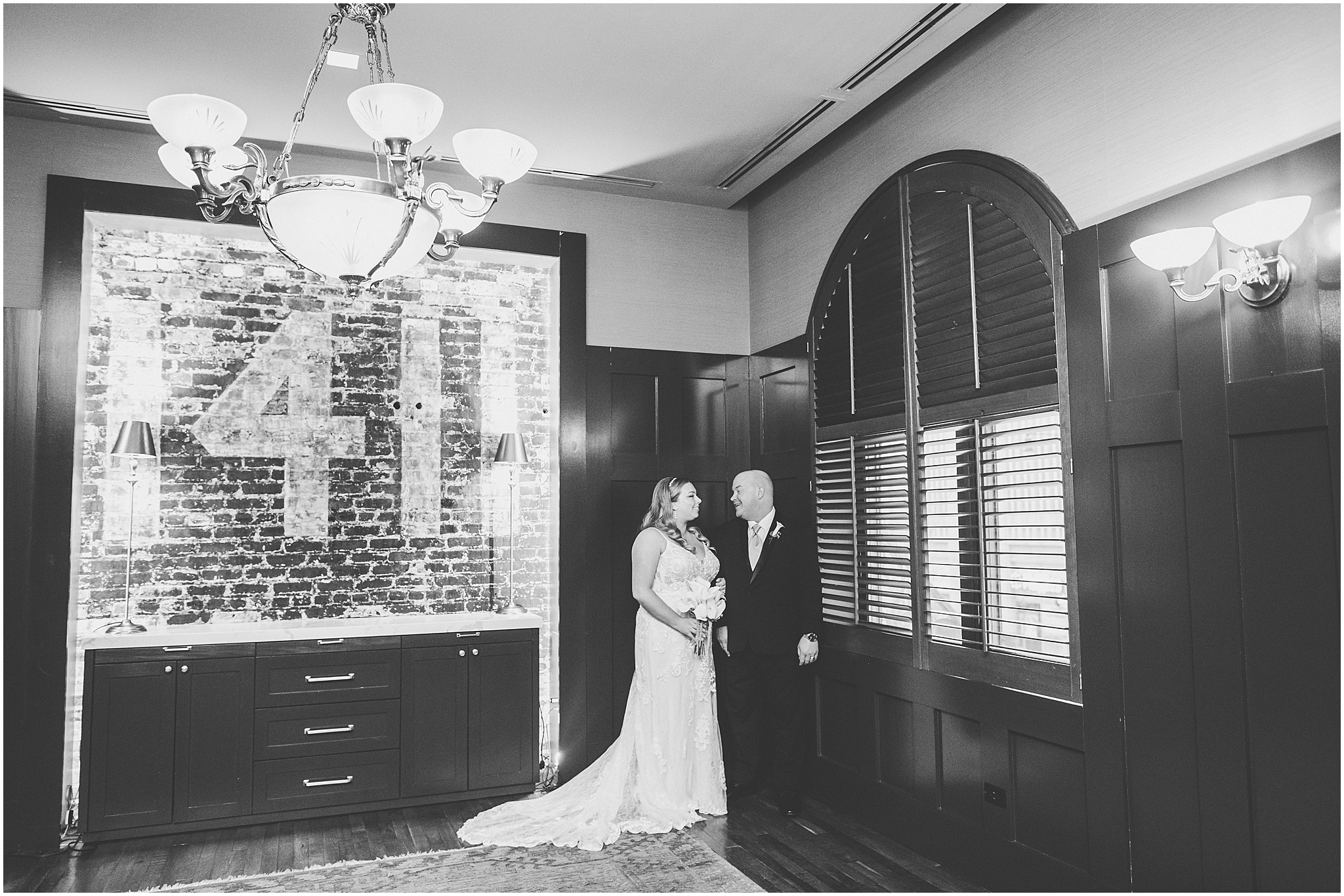 Erin and Vincent's spring wedding day at The Chicago Firehouse Restaurant in Chicago photographed by Kara Evans Photographer.