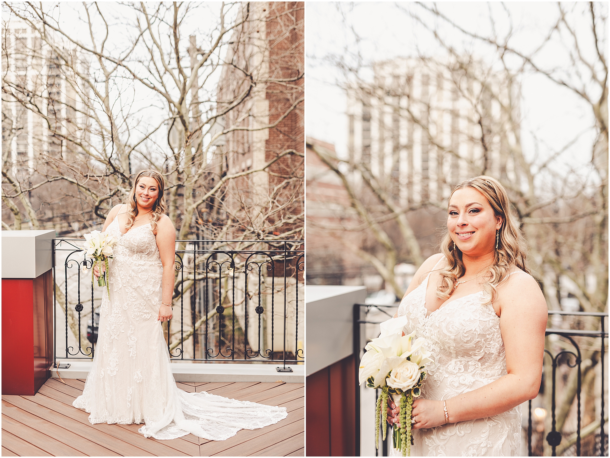 Erin and Vincent's spring wedding day at The Chicago Firehouse Restaurant in Chicago photographed by Kara Evans Photographer.