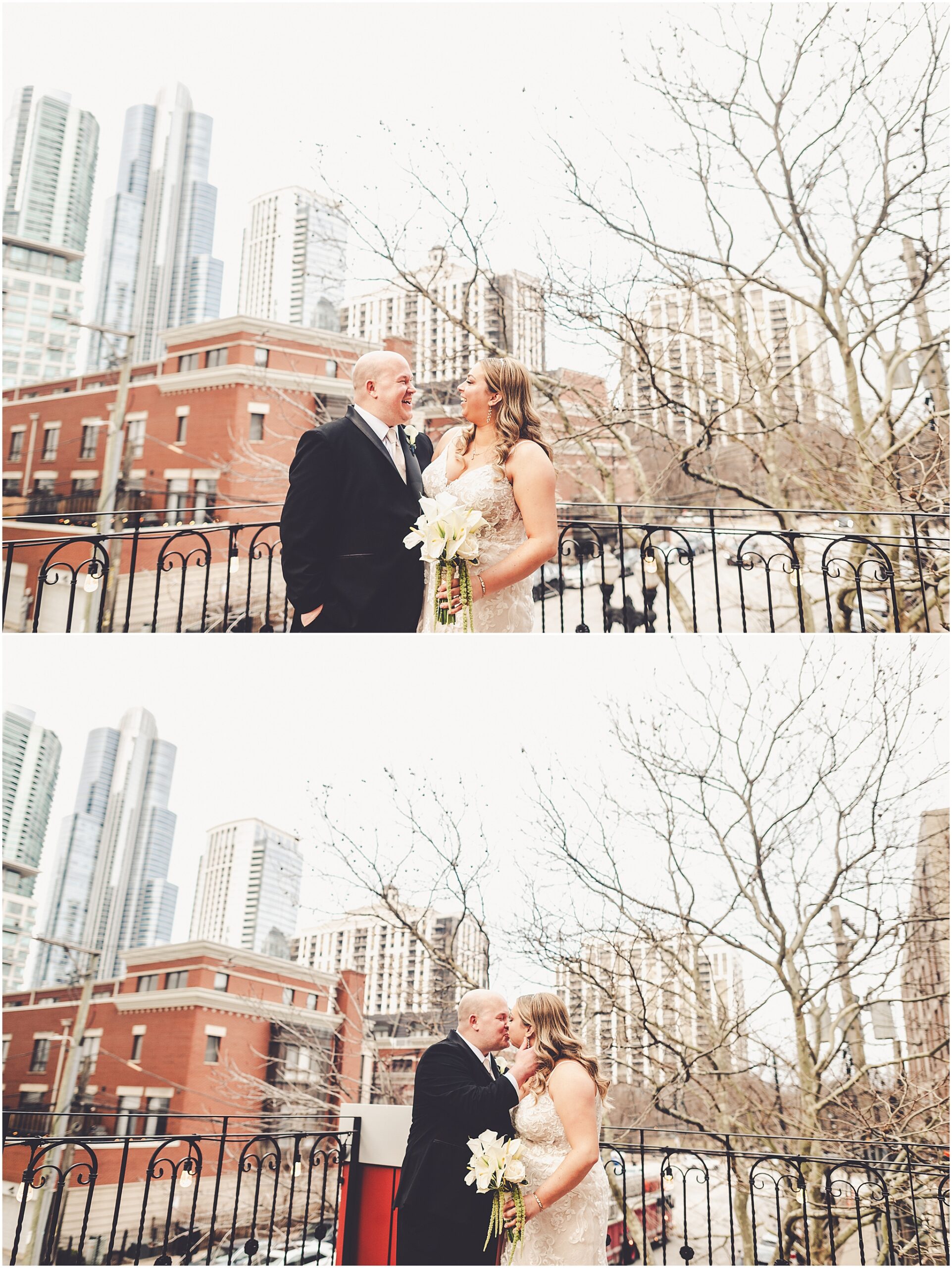 Erin and Vincent's spring wedding day at The Chicago Firehouse Restaurant in Chicago photographed by Kara Evans Photographer.