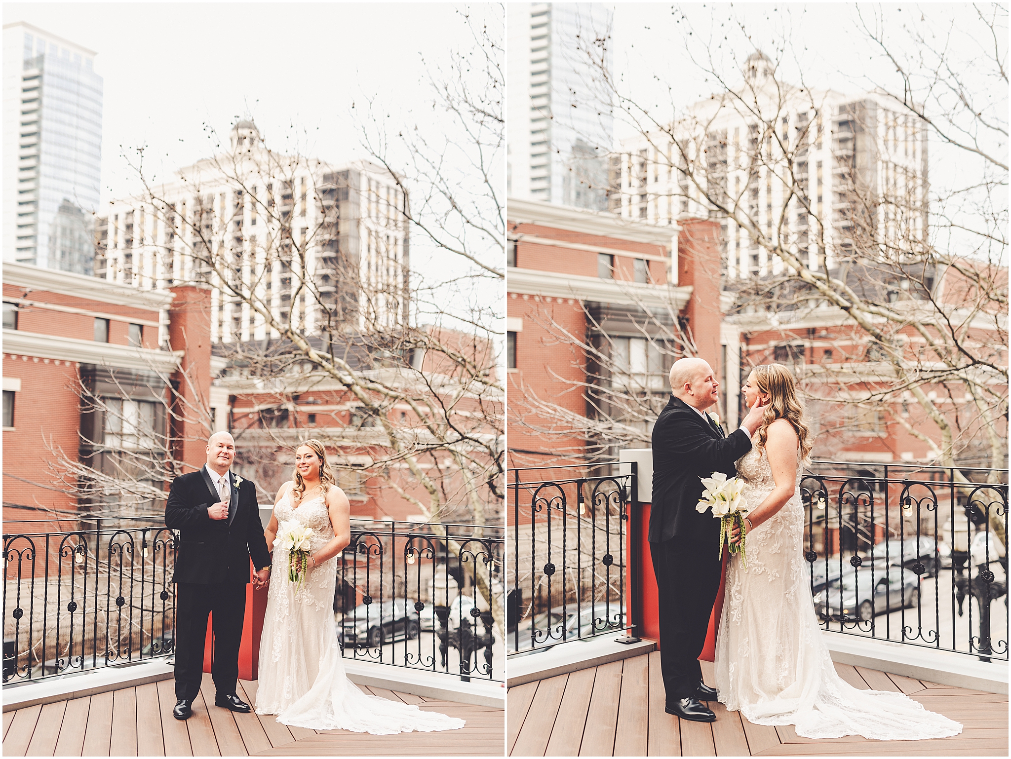 Erin and Vincent's spring wedding day at The Chicago Firehouse Restaurant in Chicago photographed by Kara Evans Photographer.