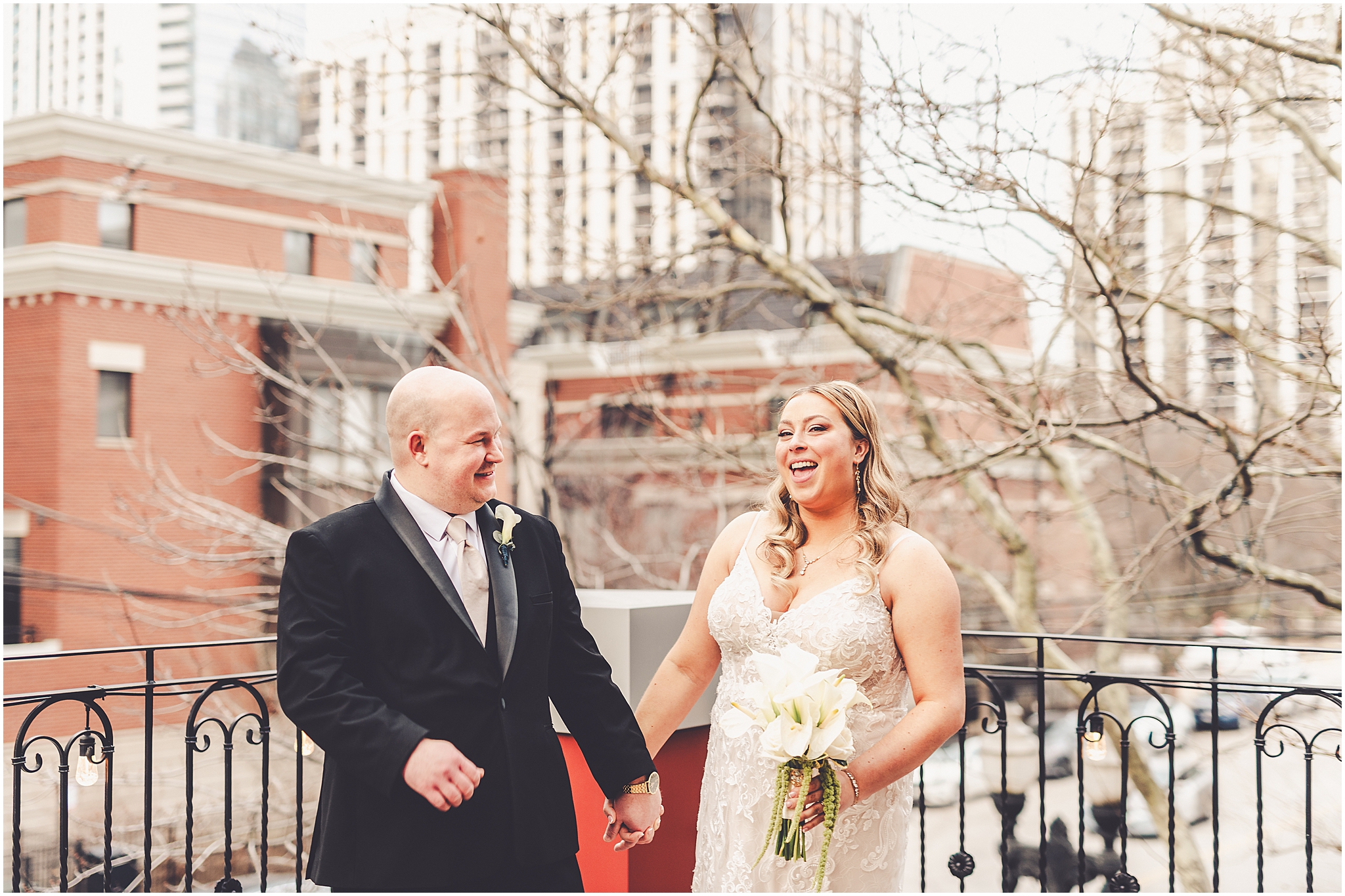 Erin and Vincent's spring wedding day at The Chicago Firehouse Restaurant in Chicago photographed by Kara Evans Photographer.