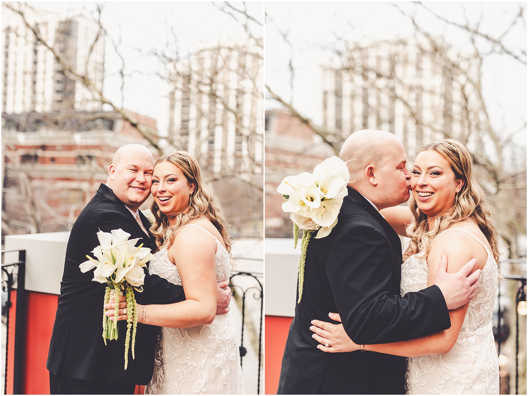 Erin and Vincent's spring wedding day at The Chicago Firehouse Restaurant in Chicago photographed by Kara Evans Photographer.