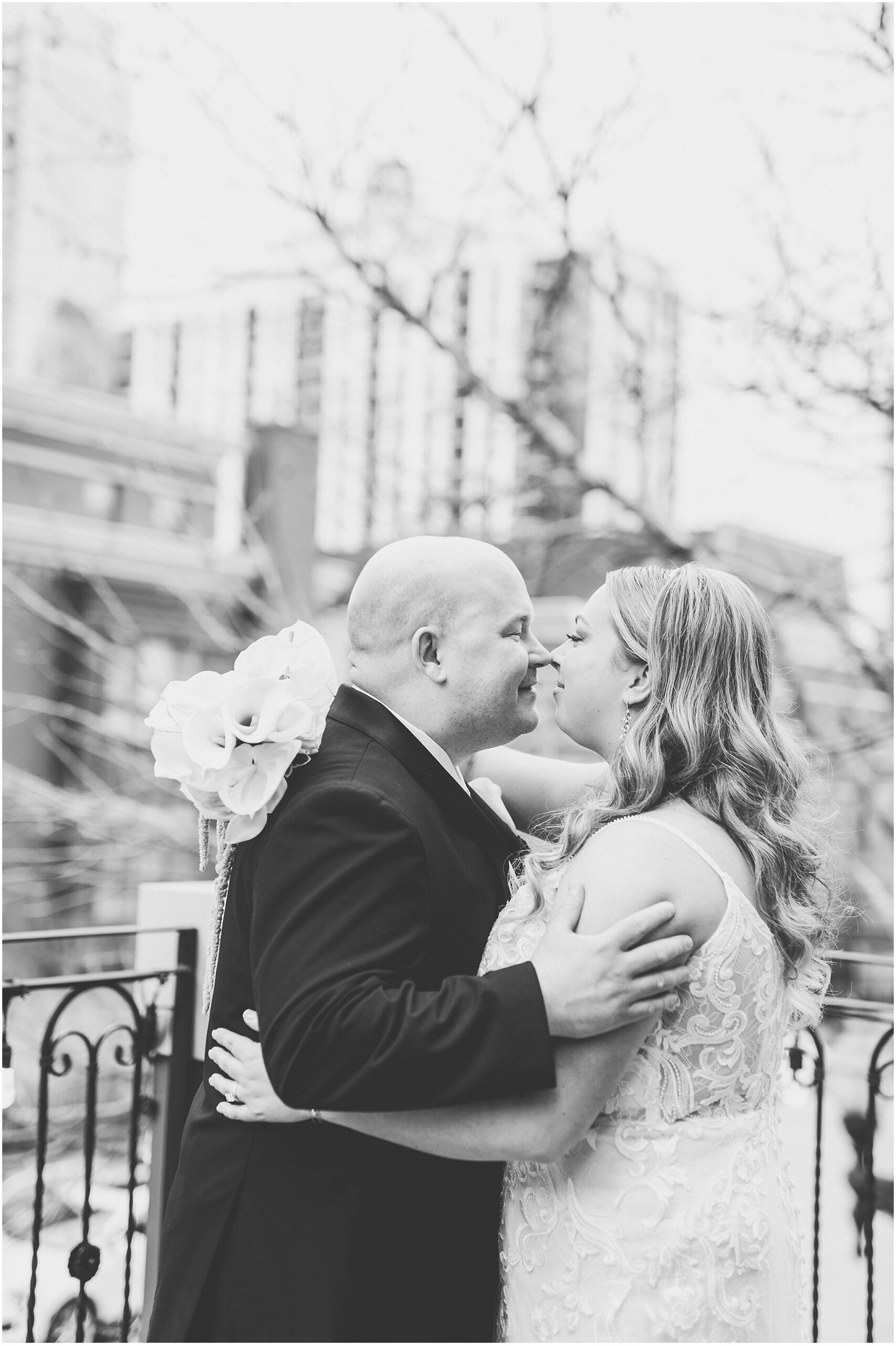 Erin and Vincent's spring wedding day at The Chicago Firehouse Restaurant in Chicago photographed by Kara Evans Photographer.