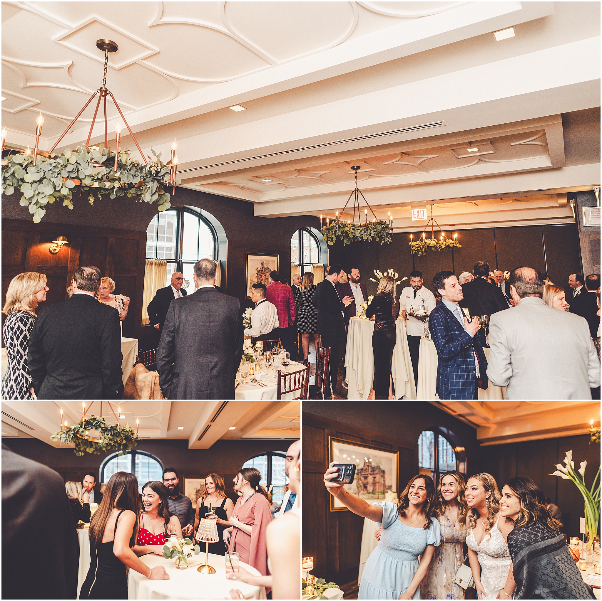 Erin and Vincent's spring wedding day at The Chicago Firehouse Restaurant in Chicago photographed by Kara Evans Photographer.