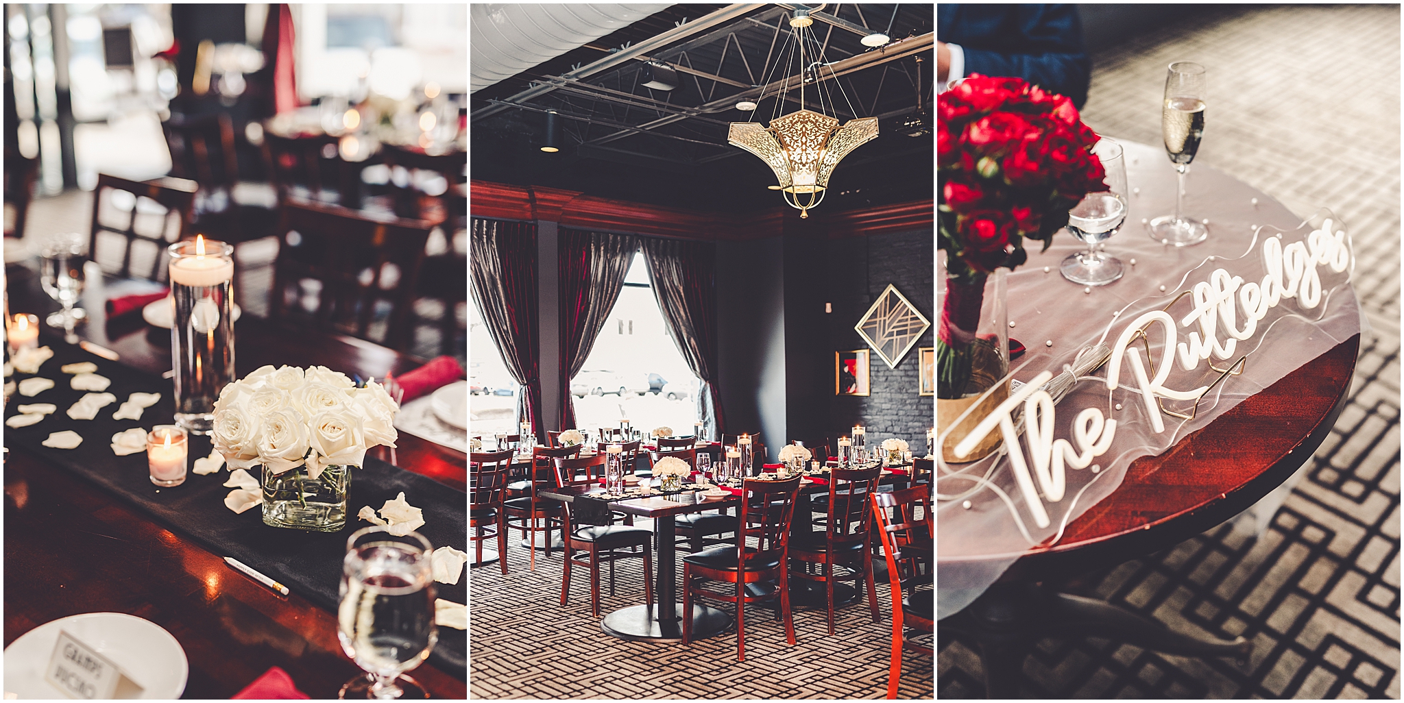 Tania & Zachary's intimate wedding day at Hamilton Walker's in Champaign, Illinois with Central Illinois photographer Kara Evans Photographer.