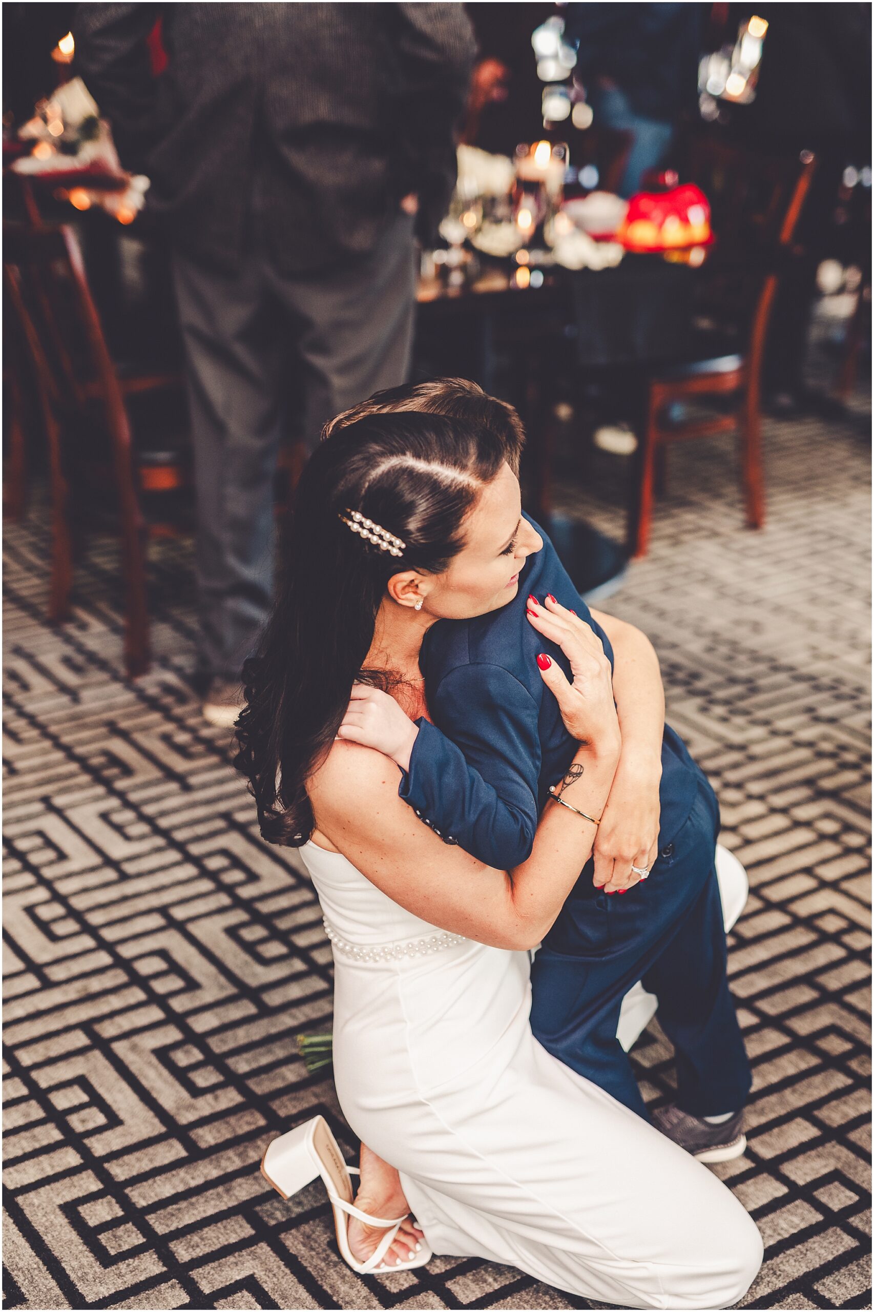 Tania & Zachary's intimate wedding day at Hamilton Walker's in Champaign, Illinois with Central Illinois photographer Kara Evans Photographer.