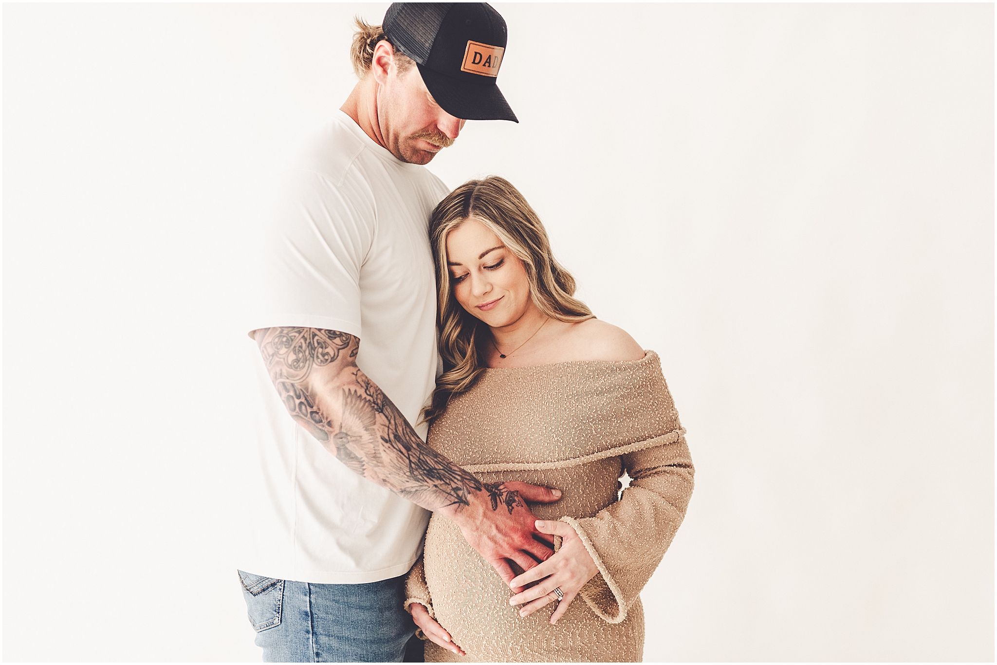 Inspiration for your maternity photos at Studio 388 with Kankakee maternity photographer Kara Evans Photographer.