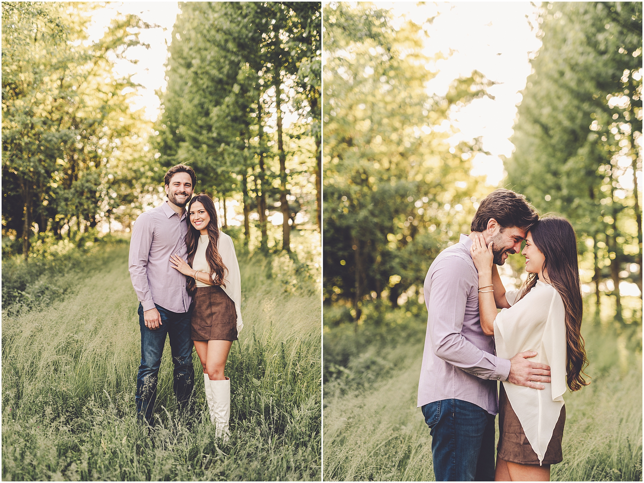 Central Illinois farm engagement photos in Sheldon, Illinois with Central Illinois photographer Kara Evans Photographer.
