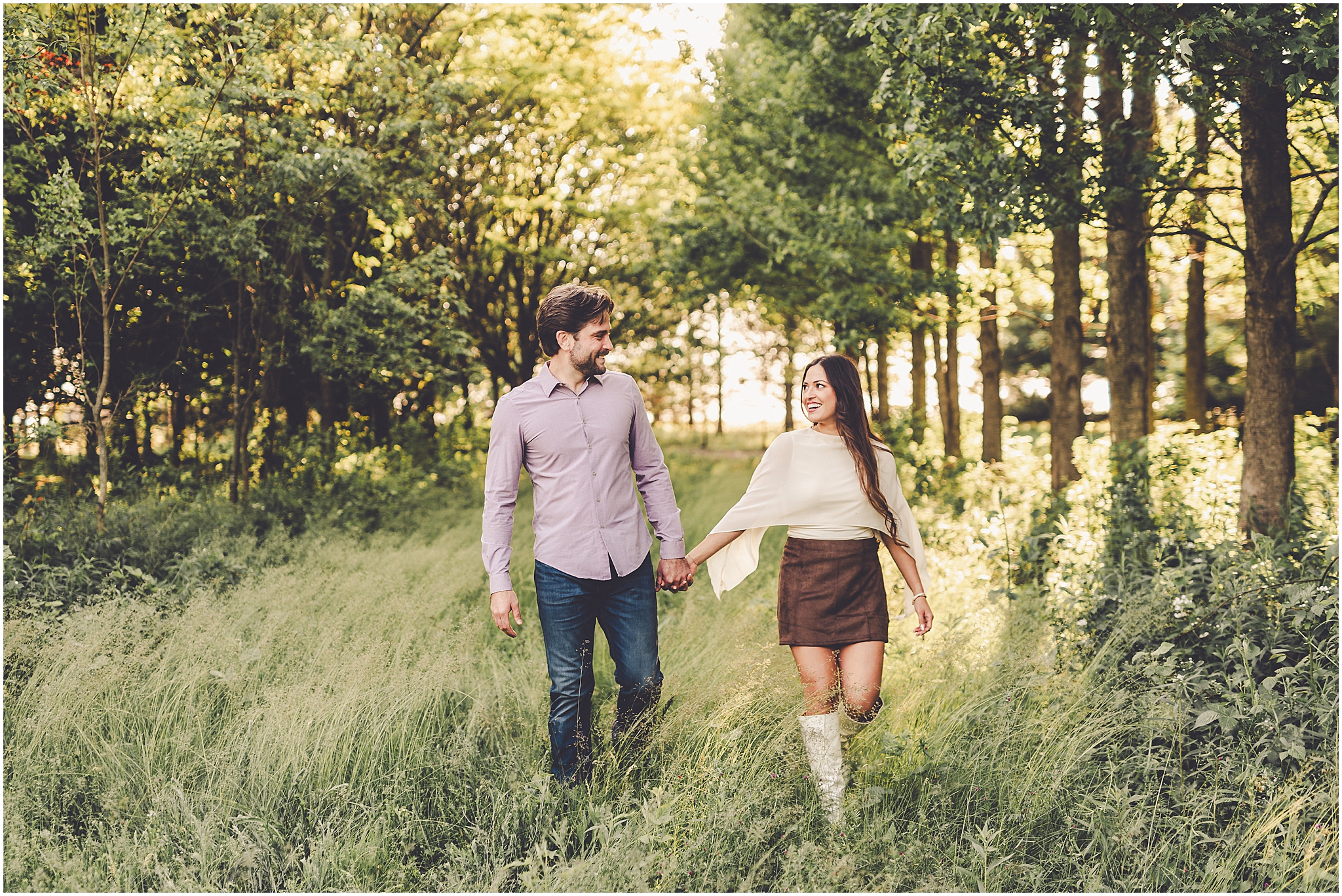 Central Illinois farm engagement photos in Sheldon, Illinois with Central Illinois photographer Kara Evans Photographer.