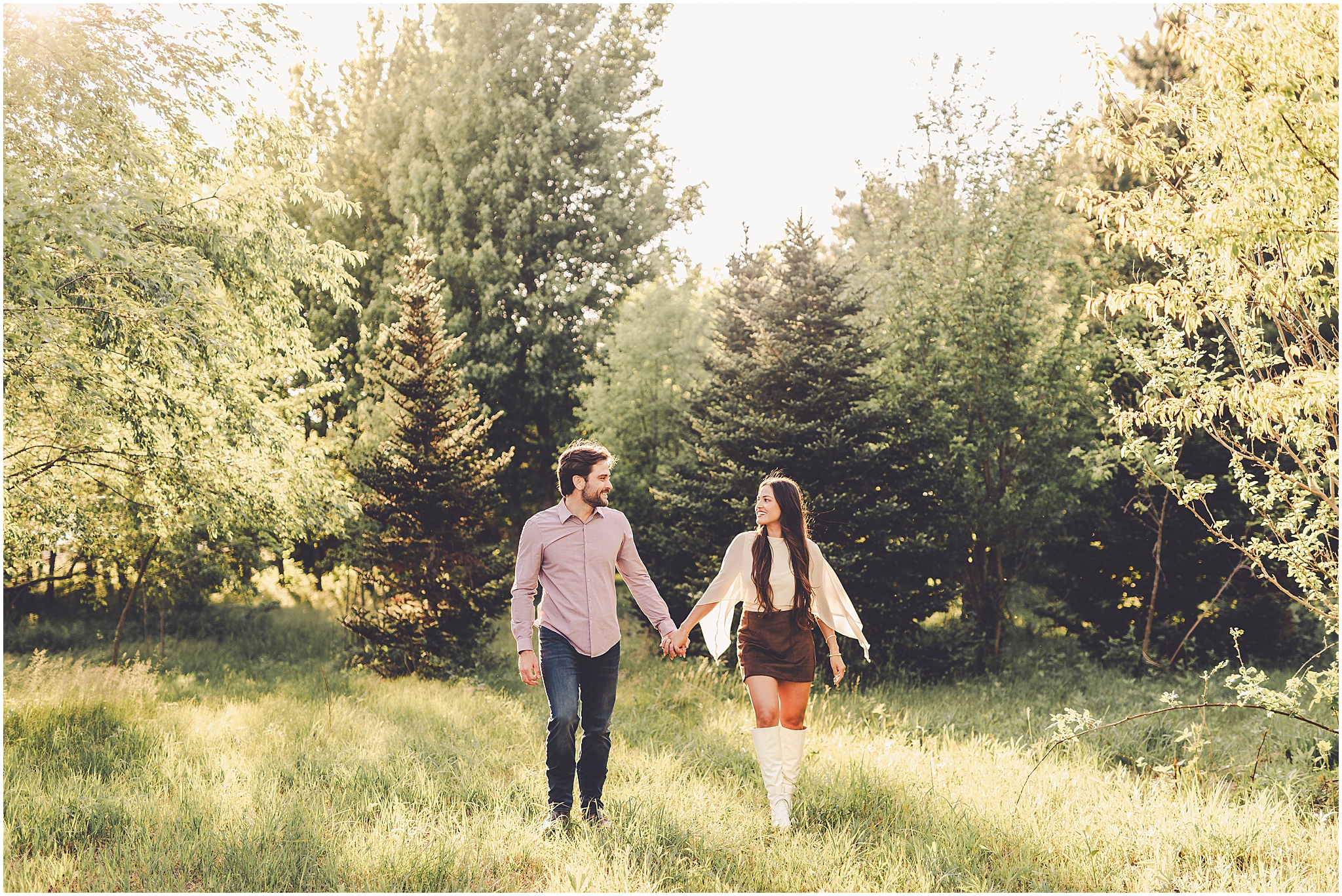 Central Illinois farm engagement photos in Sheldon, Illinois with Central Illinois photographer Kara Evans Photographer.