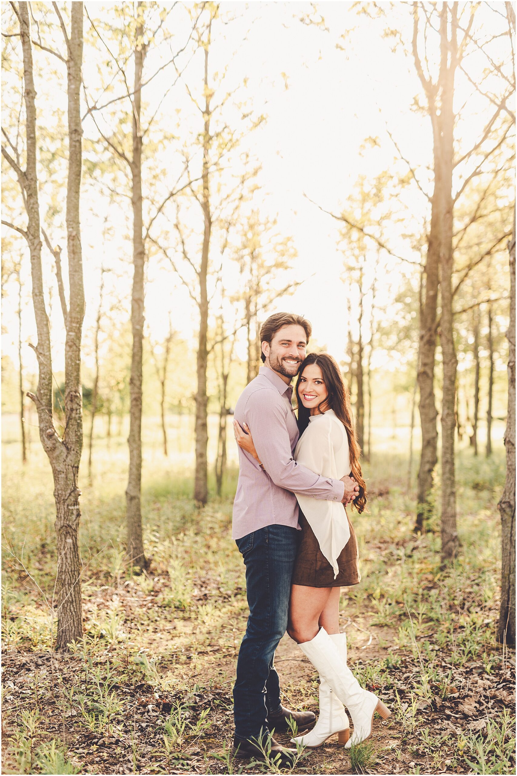 Central Illinois farm engagement photos in Sheldon, Illinois with Central Illinois photographer Kara Evans Photographer.