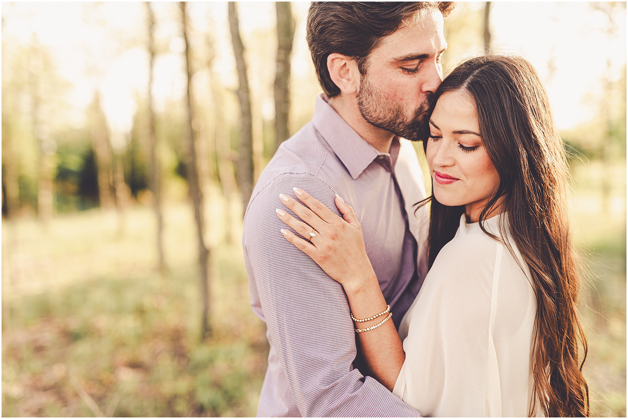 Central Illinois farm engagement photos in Sheldon, Illinois with Central Illinois photographer Kara Evans Photographer.
