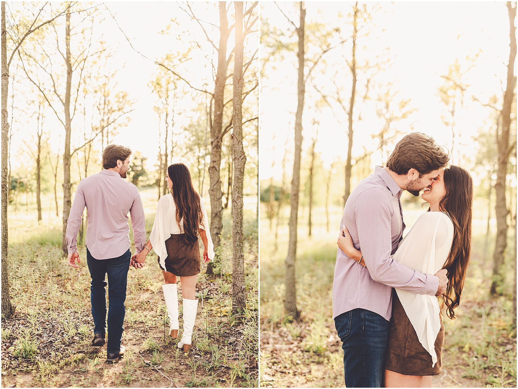Central Illinois farm engagement photos in Sheldon, Illinois with Central Illinois photographer Kara Evans Photographer.