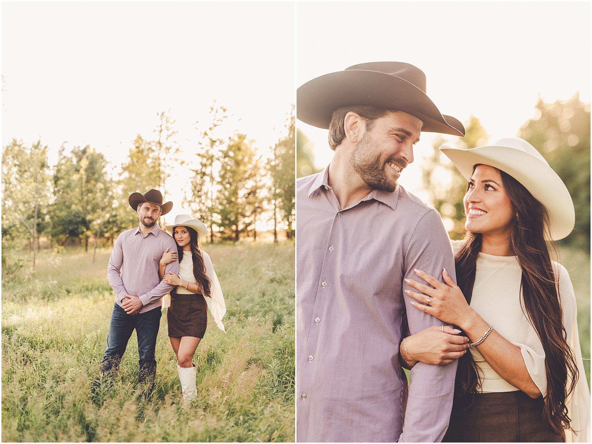 Central Illinois farm engagement photos in Sheldon, Illinois with Central Illinois photographer Kara Evans Photographer.