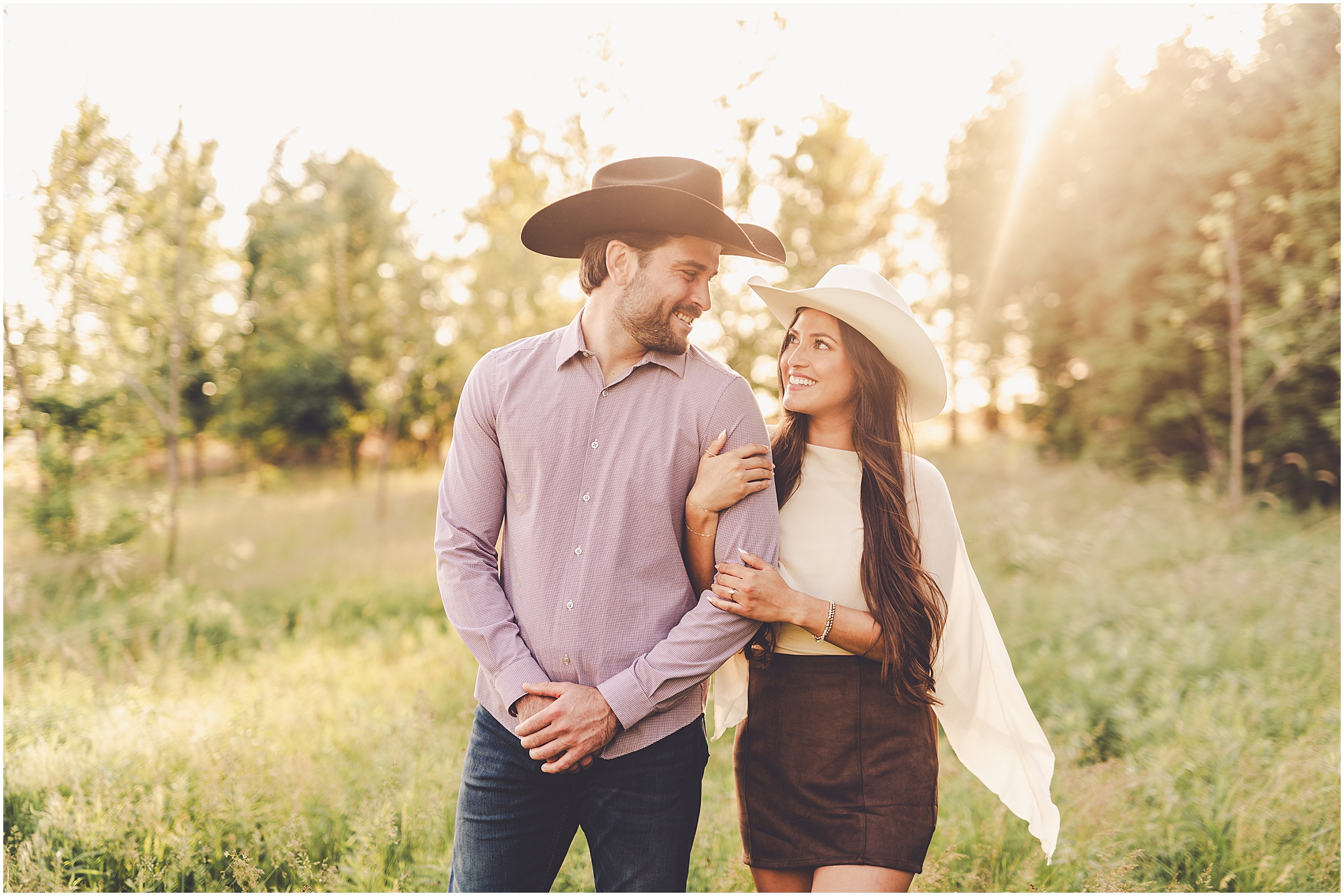 Central Illinois farm engagement photos in Sheldon, Illinois with Central Illinois photographer Kara Evans Photographer.