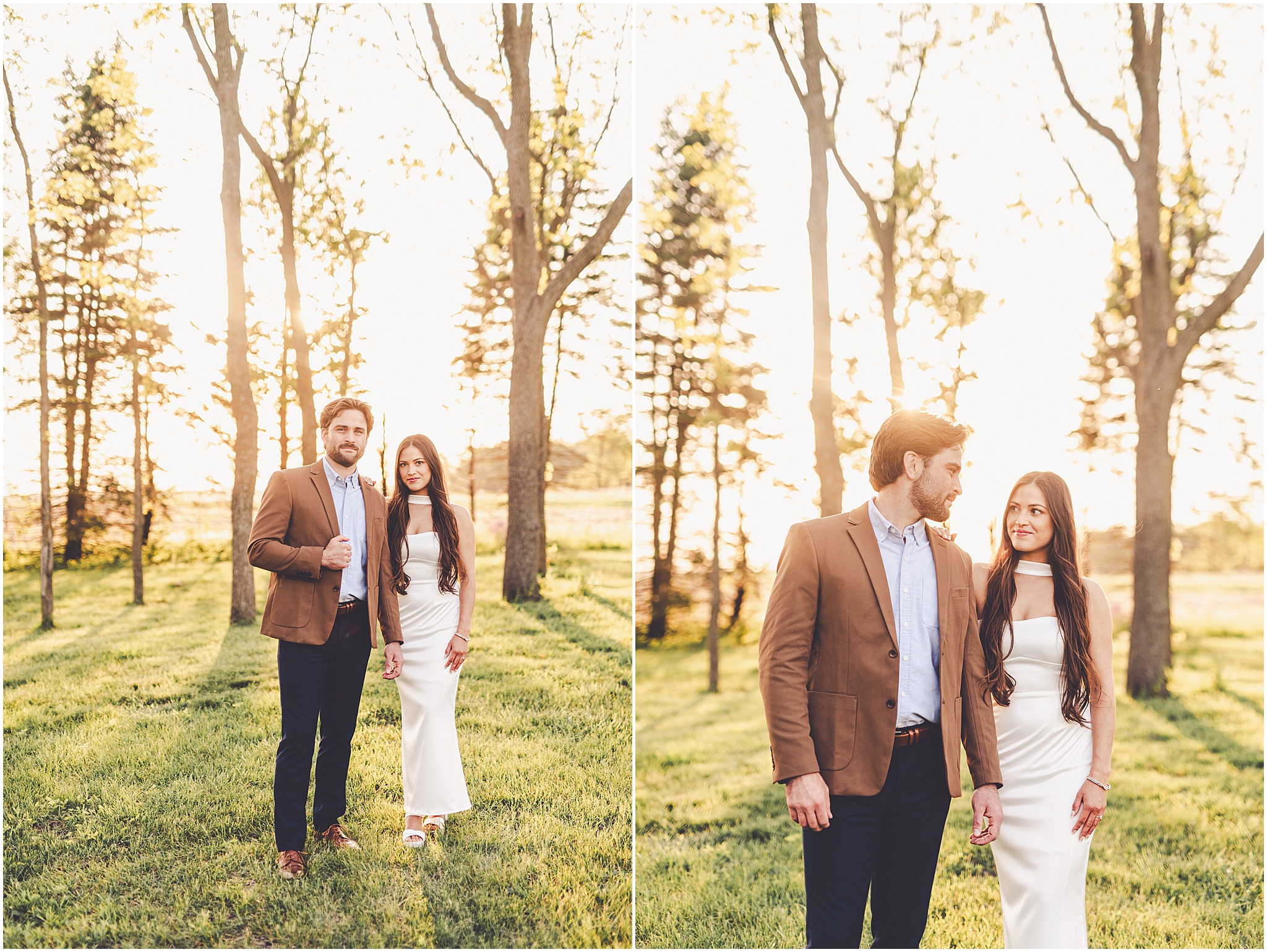 Central Illinois farm engagement photos in Sheldon, Illinois with Central Illinois photographer Kara Evans Photographer.