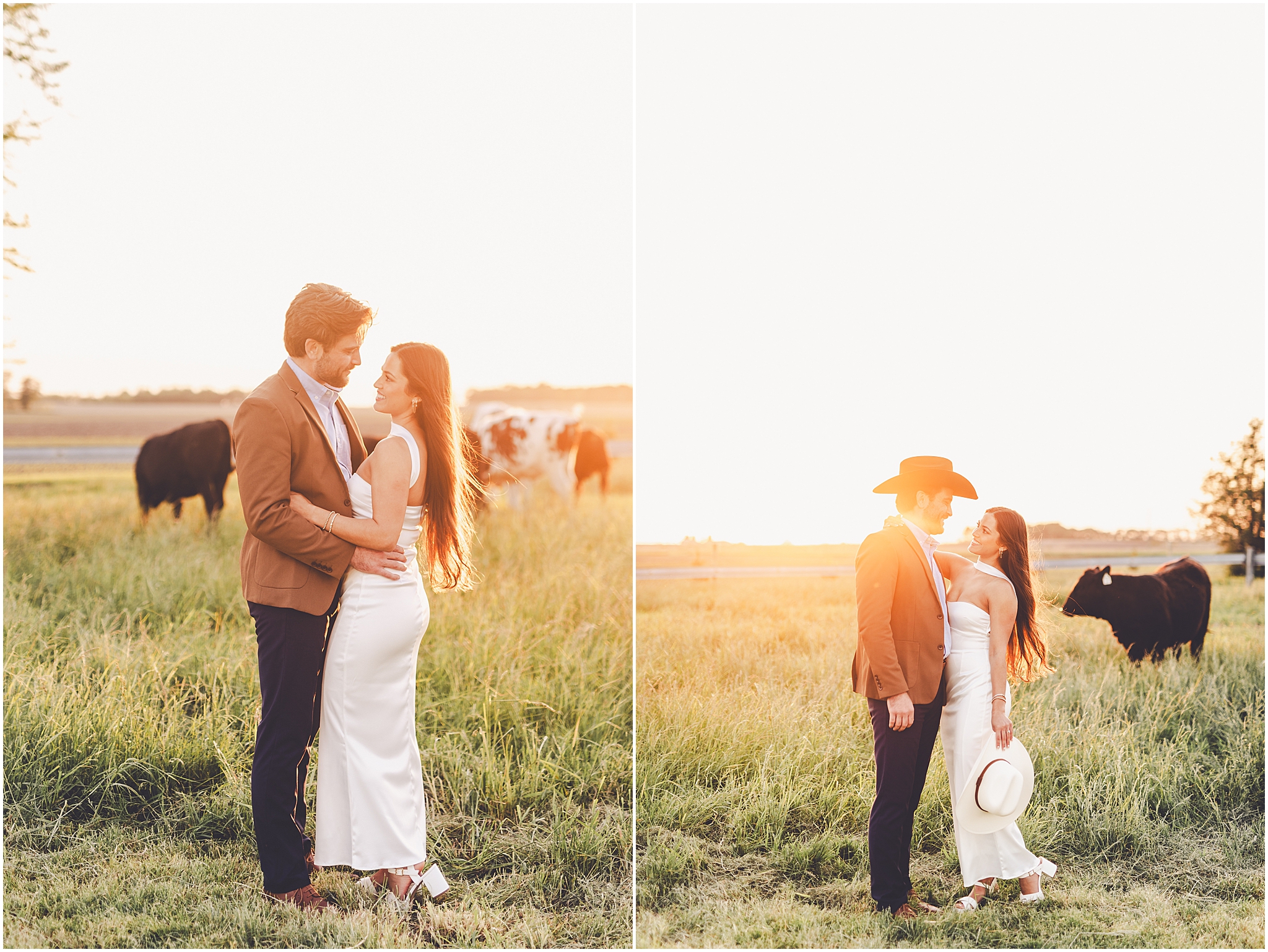 Central Illinois farm engagement photos in Sheldon, Illinois with Central Illinois photographer Kara Evans Photographer.