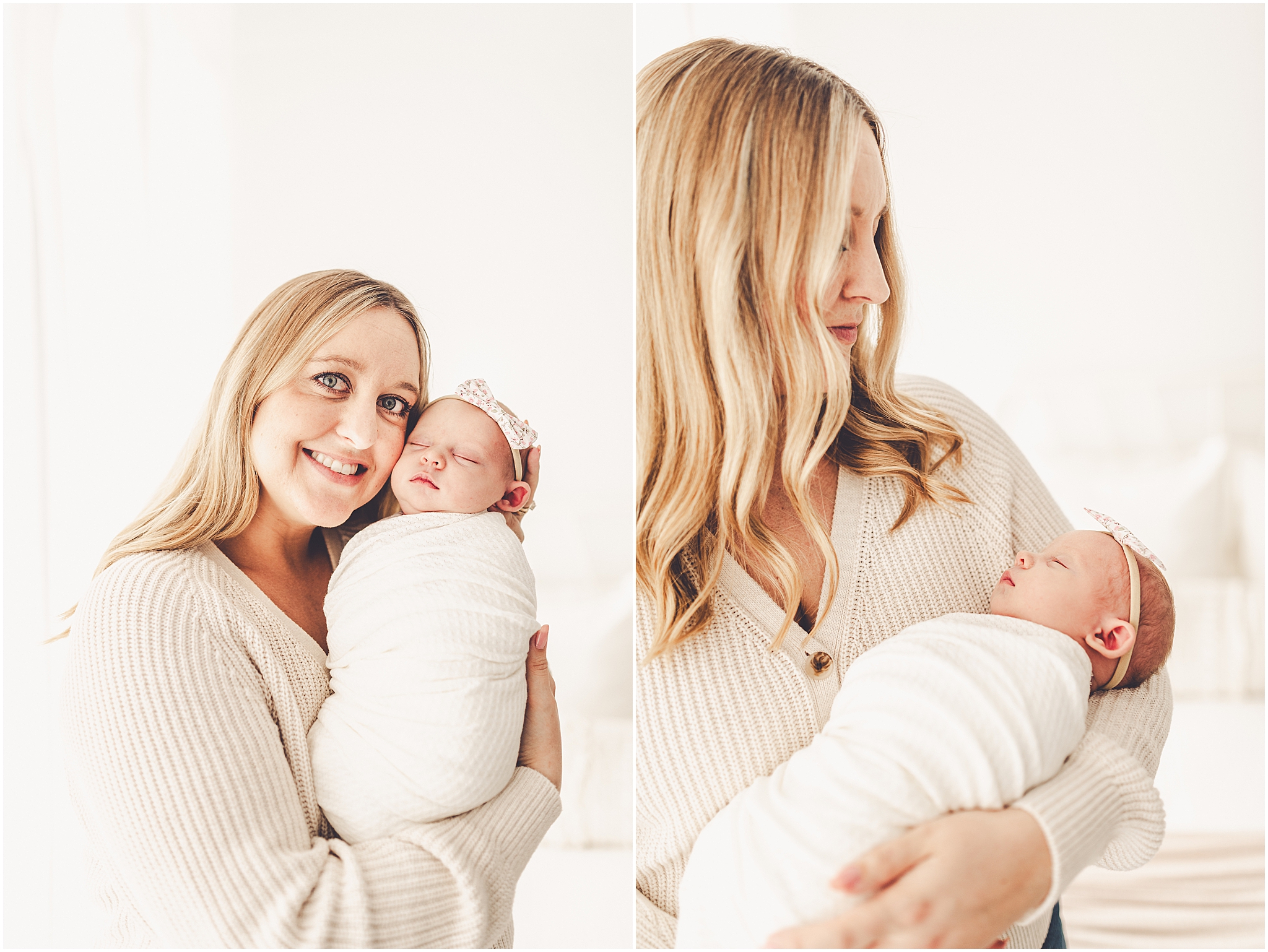 Cozy newborn photos at Studio 388 in Kankakee. Kara Evans Photographer photographs growing families in Kankakee & Iroquois County.