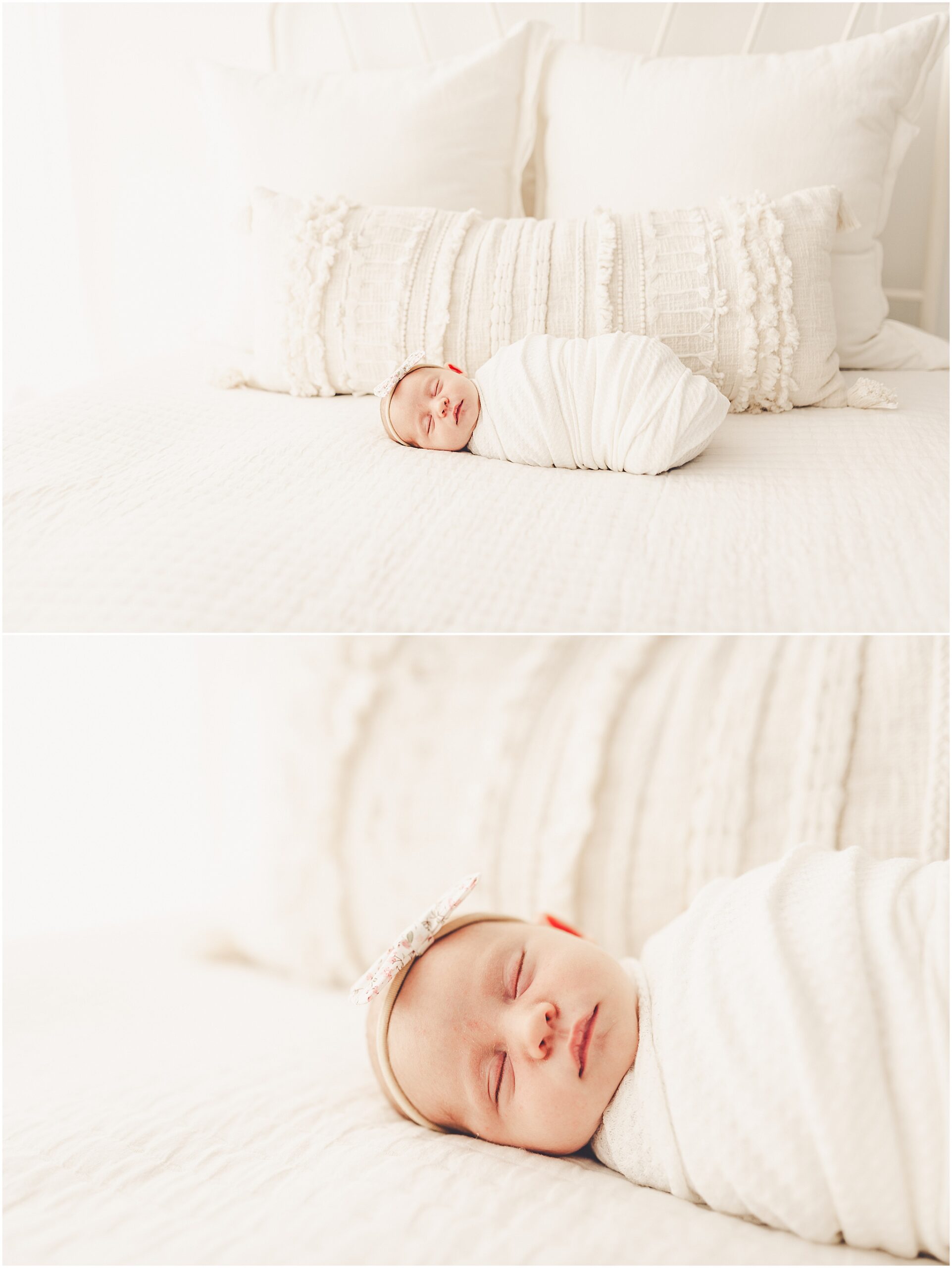 Cozy newborn photos at Studio 388 in Kankakee. Kara Evans Photographer photographs growing families in Kankakee & Iroquois County.