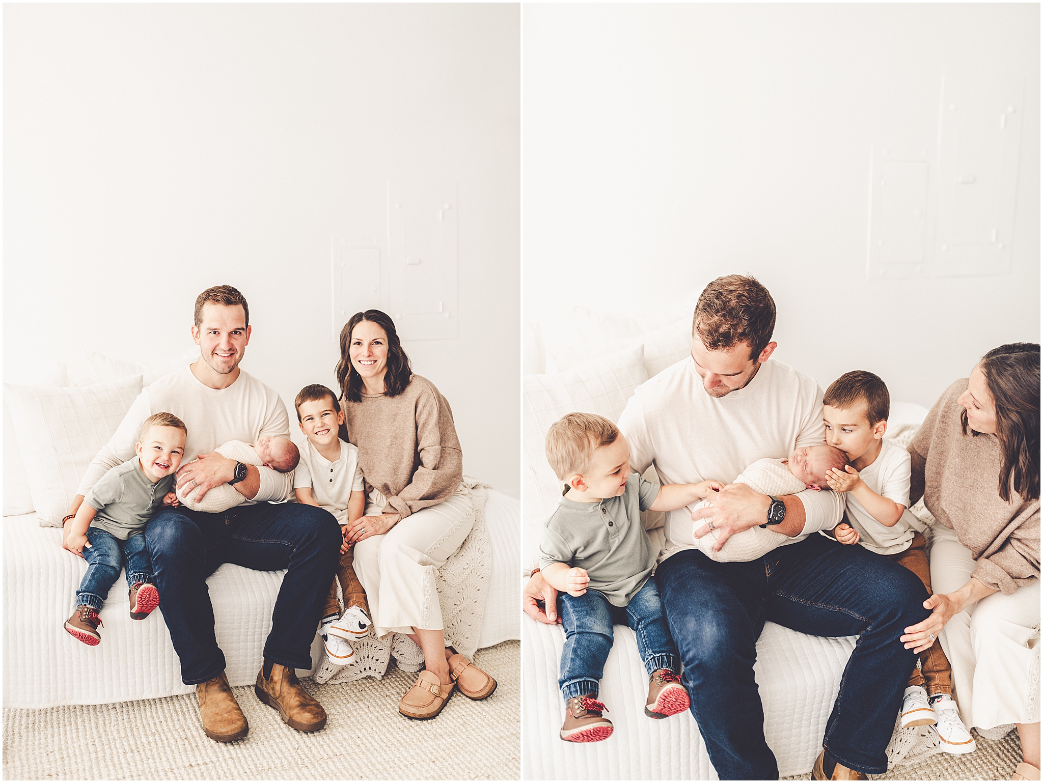 Kara Evans Photographer offers a Kankakee studio newborn session experience focused on beautifully documenting your growing family.