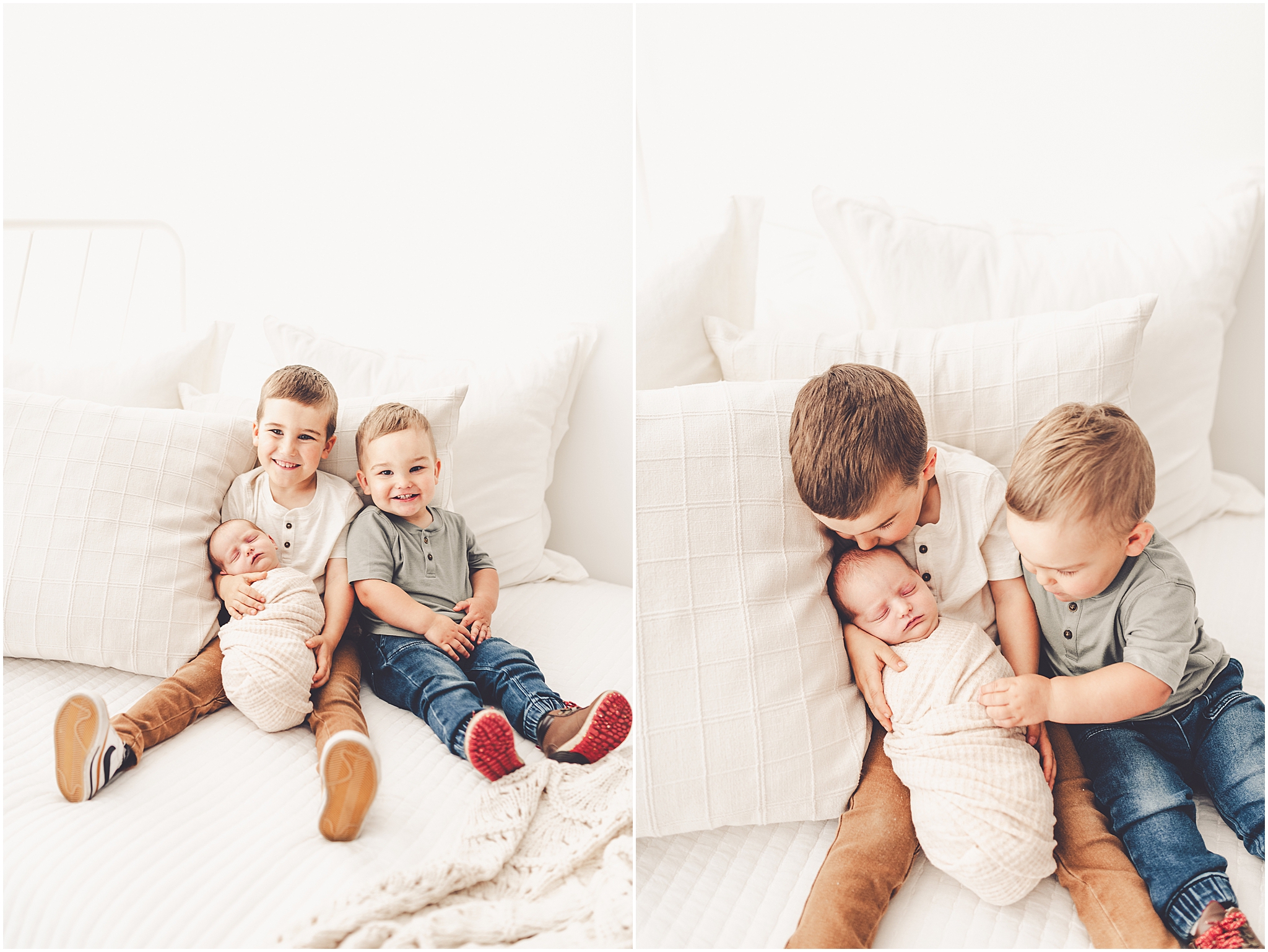 Kara Evans Photographer offers a Kankakee studio newborn session experience focused on beautifully documenting your growing family.