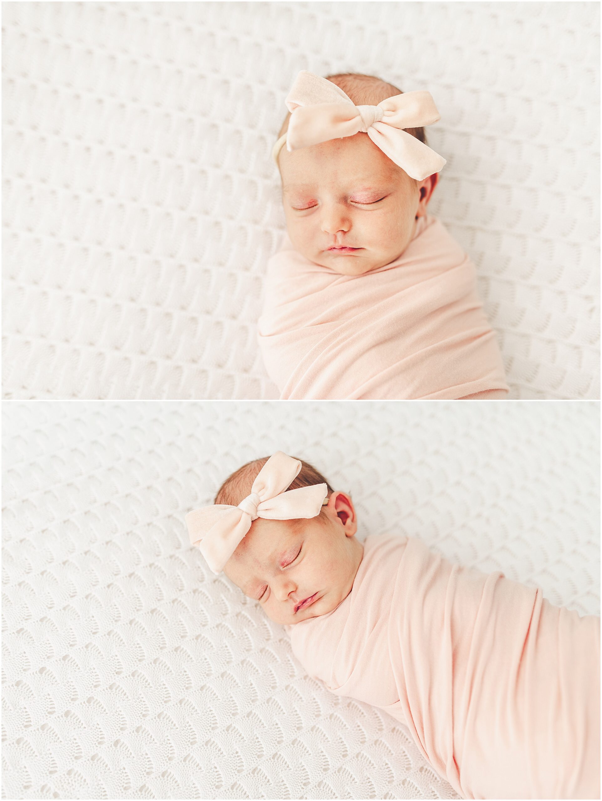 Kara Evans Photographer offers a Kankakee studio newborn session experience focused on beautifully documenting your growing family.