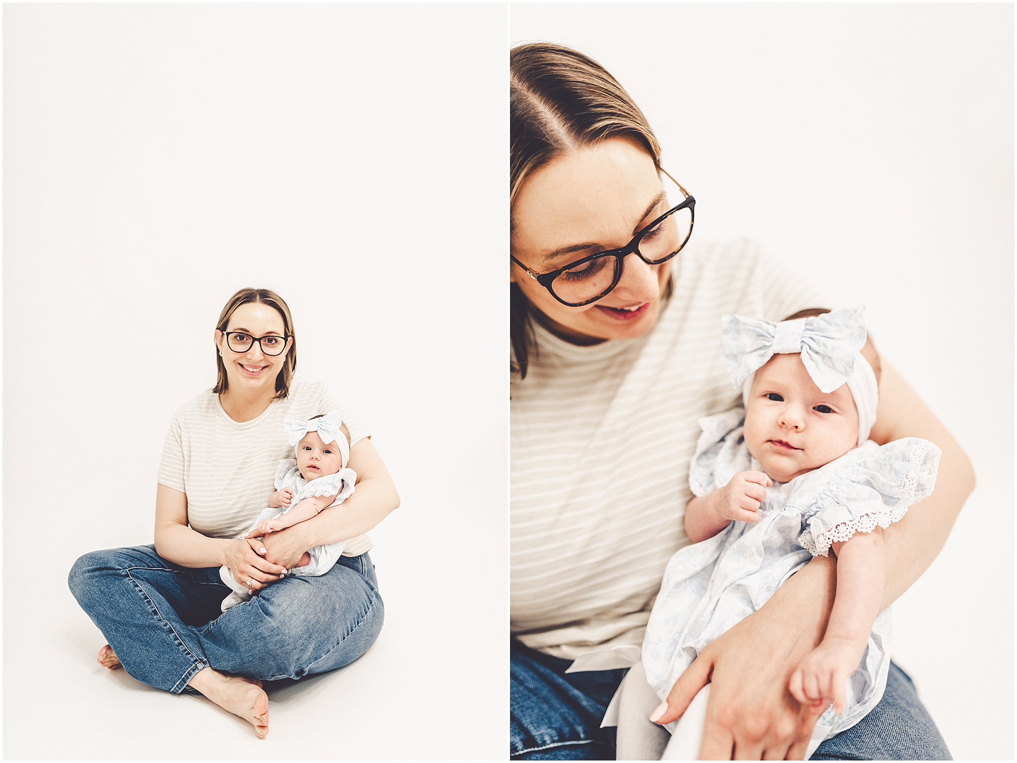 Mommy & me photoshoot inspiration from a Mother's Day photoshoot at JP STYLE CO. in Kentland, Indiana with Kara Evans Photographer.
